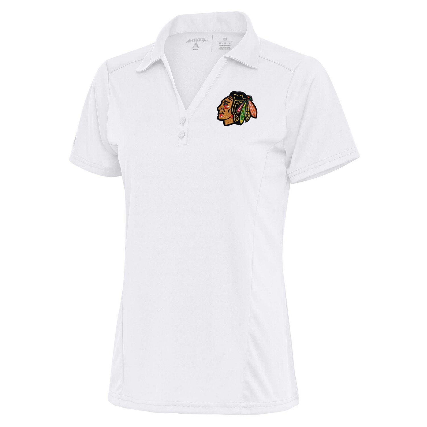 Antigua Chicago Blackhawks Team Logo Tribute Polo