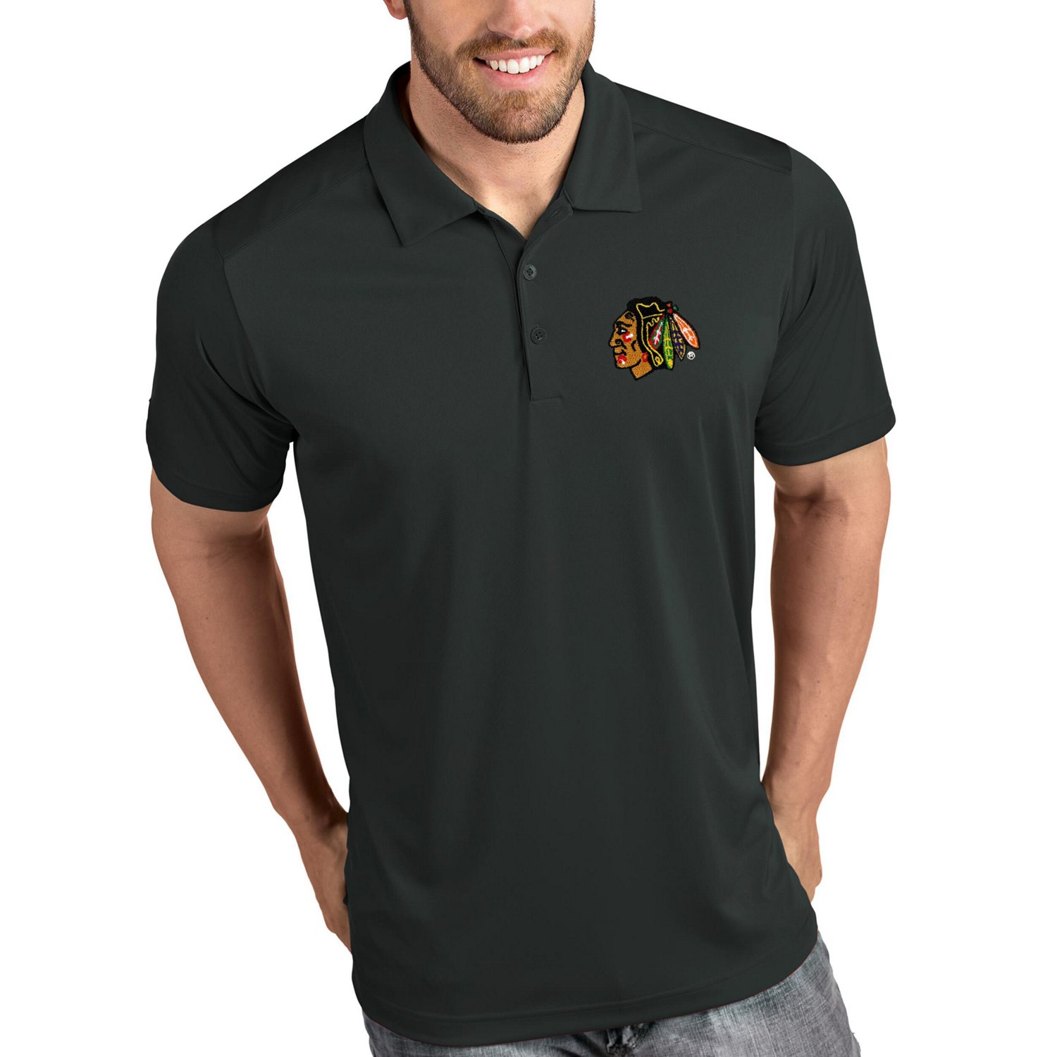 Antigua Chicago Blackhawks Tribute Polo