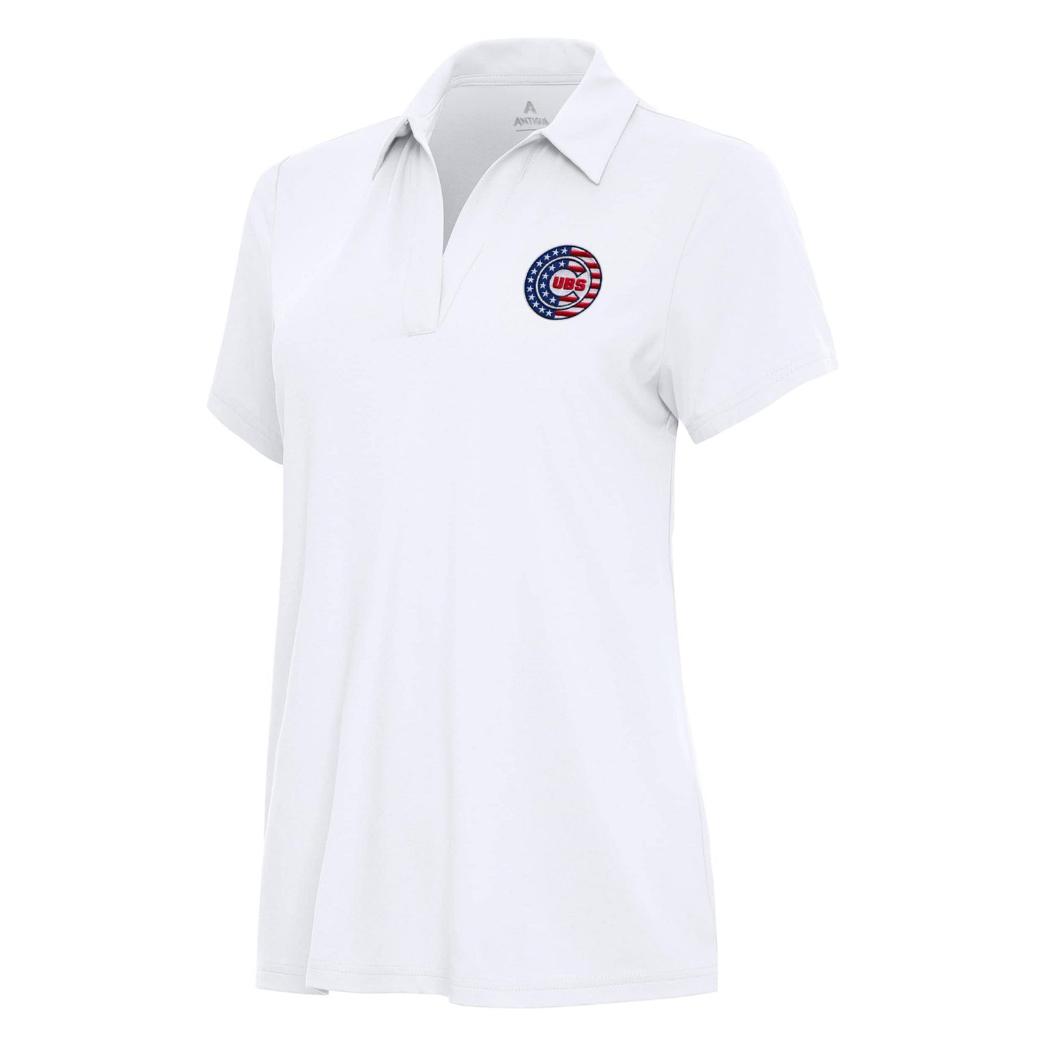 Antigua Chicago Cubs Era Stars and Stripes Team Logo Polo - view number 2