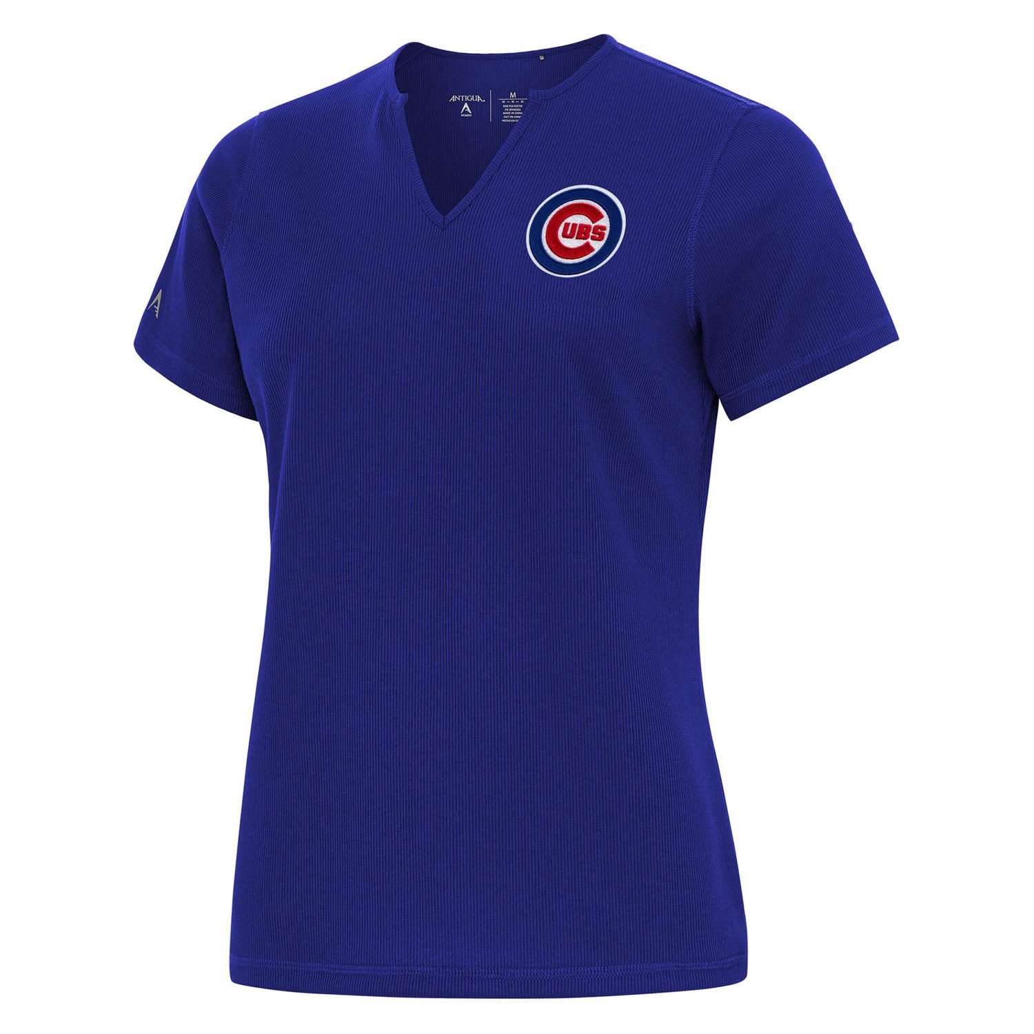 Antigua Chicago Cubs Notch Neck T-Shirt