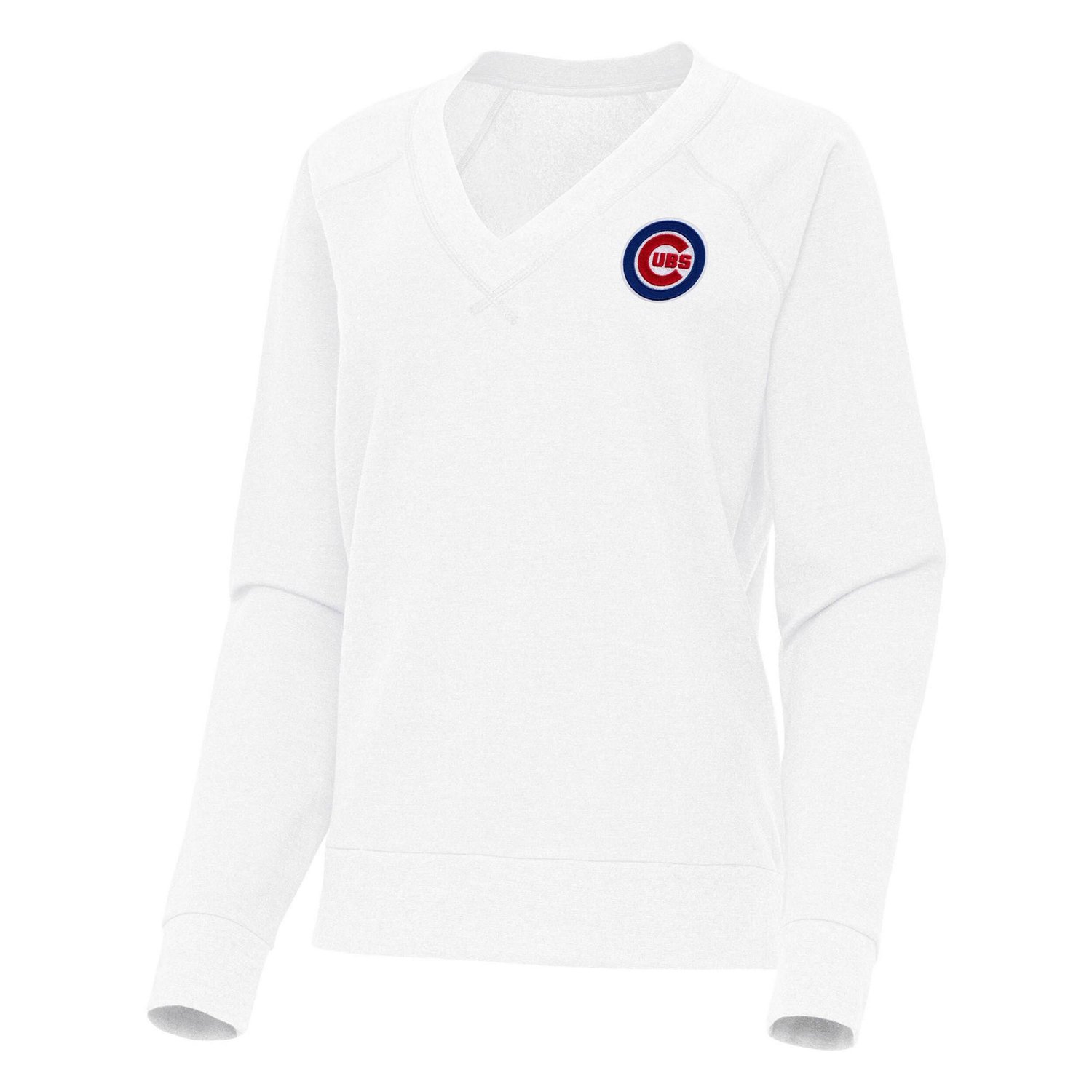 Antigua Chicago Cubs Varsity Tri-Blend V-Neck Long Sleeve T-Shirt - view number 2