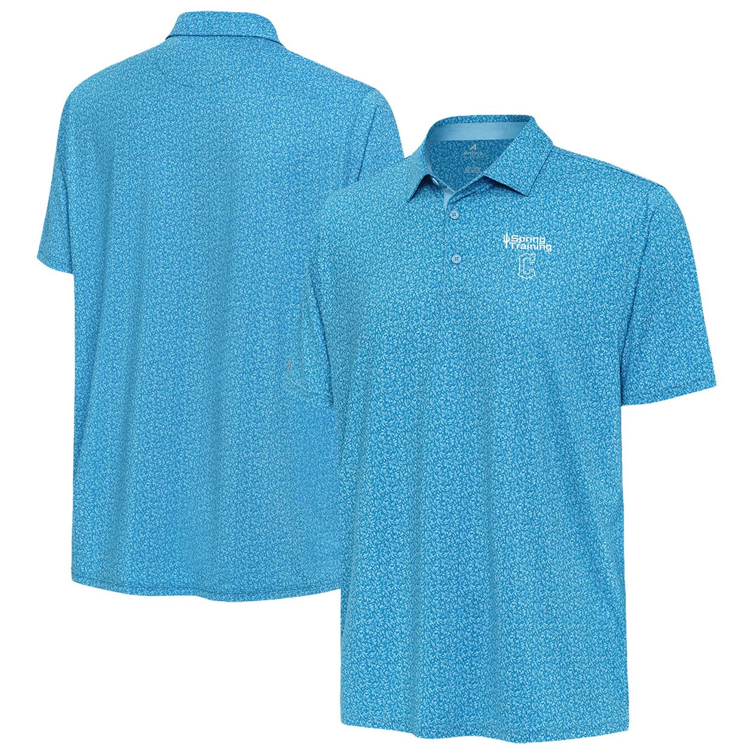 Antigua Cleveland Guardians Cactus Spring Training Blooming Polo                                                                