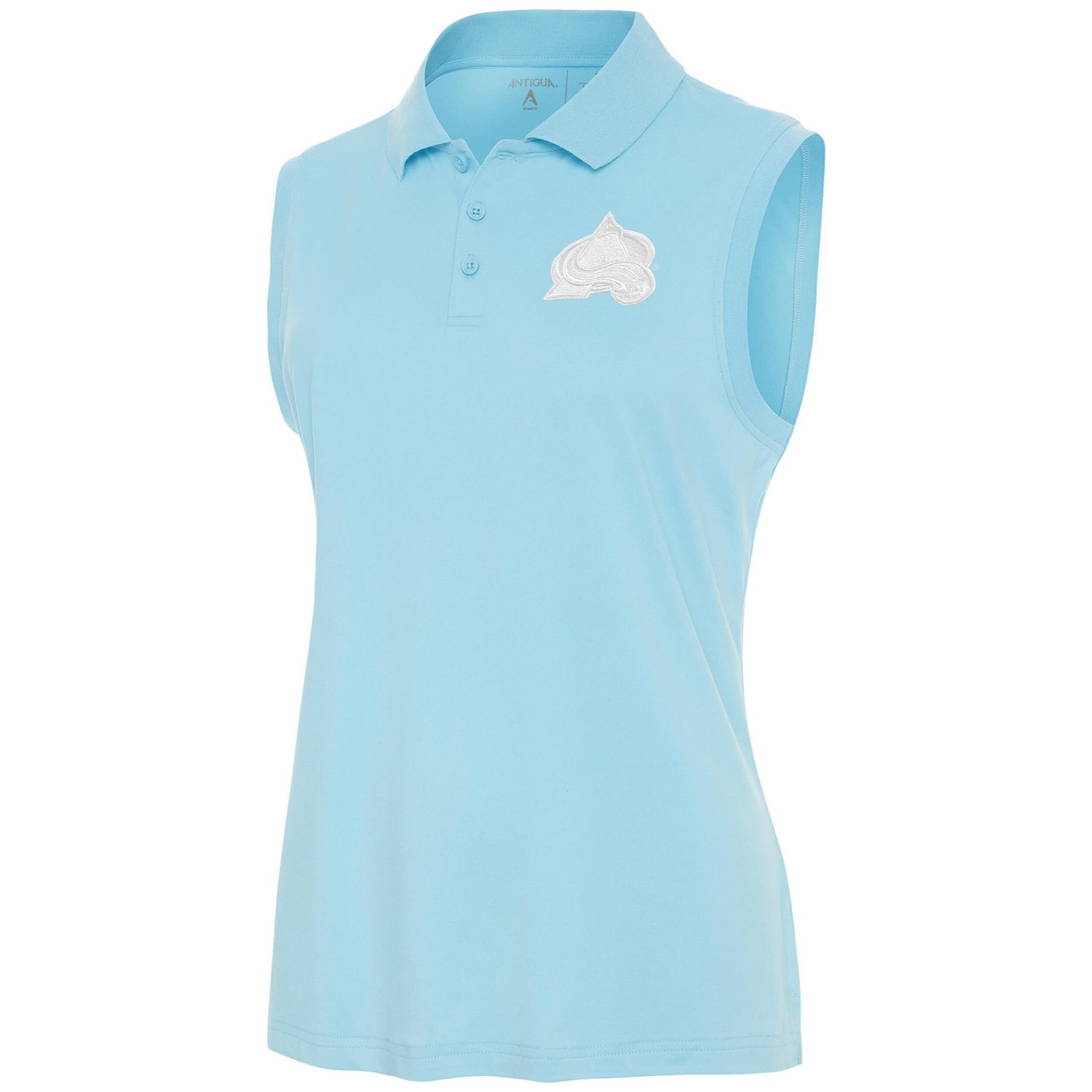 Antigua Colorado Avalanche Logo Sleeveless Recap Polo