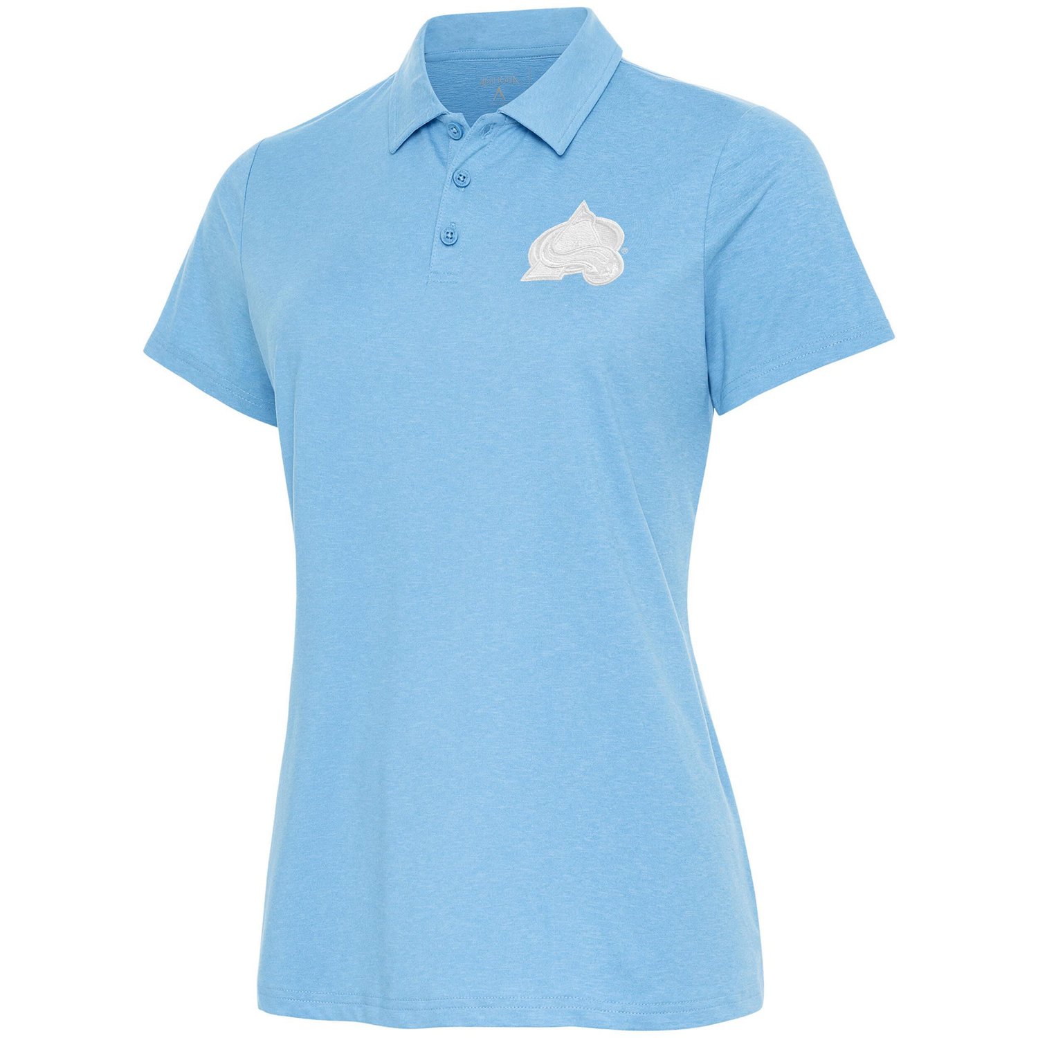 Antigua Colorado Avalanche White Logo Matter Polo - view number 1