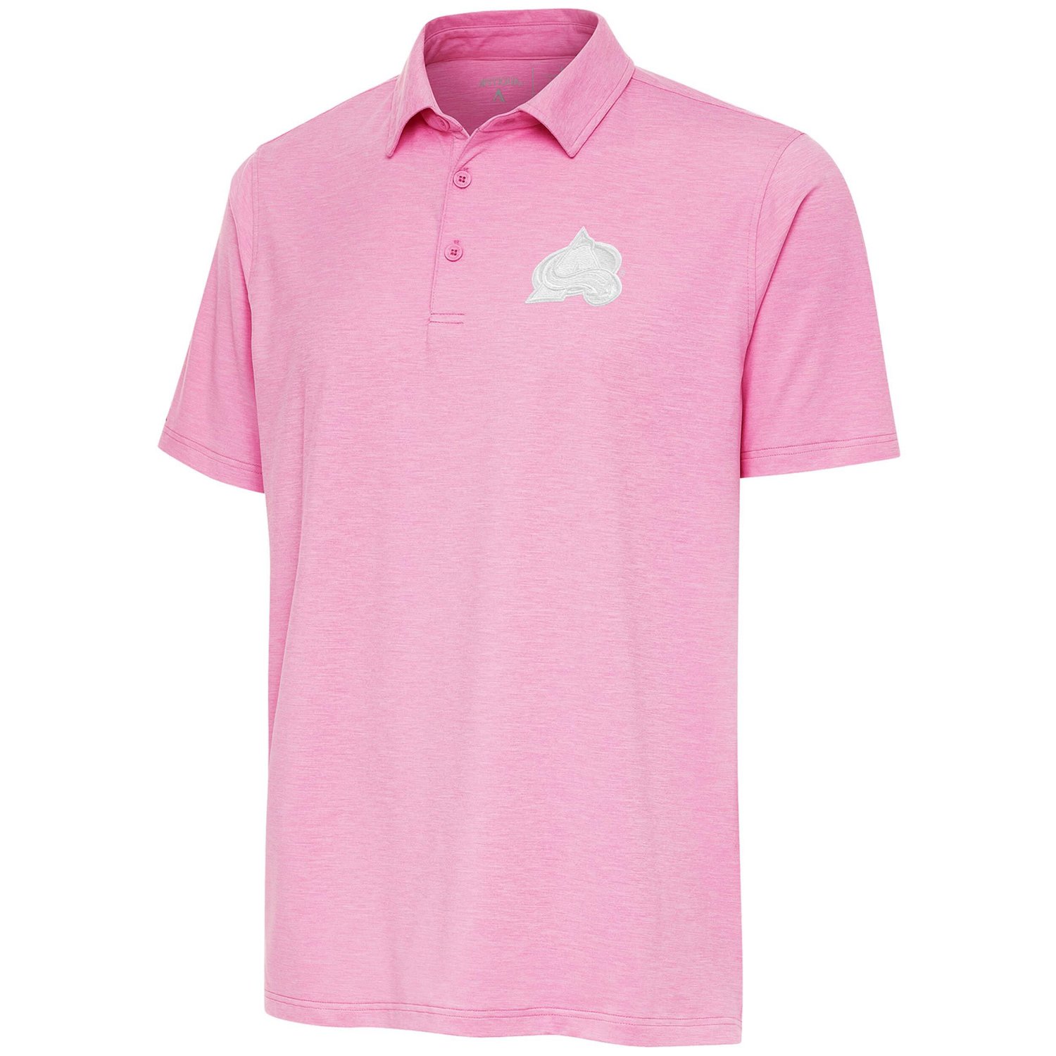 Antigua Colorado Avalanche White Logo Par 3 Polo                                                                                 - view number 1