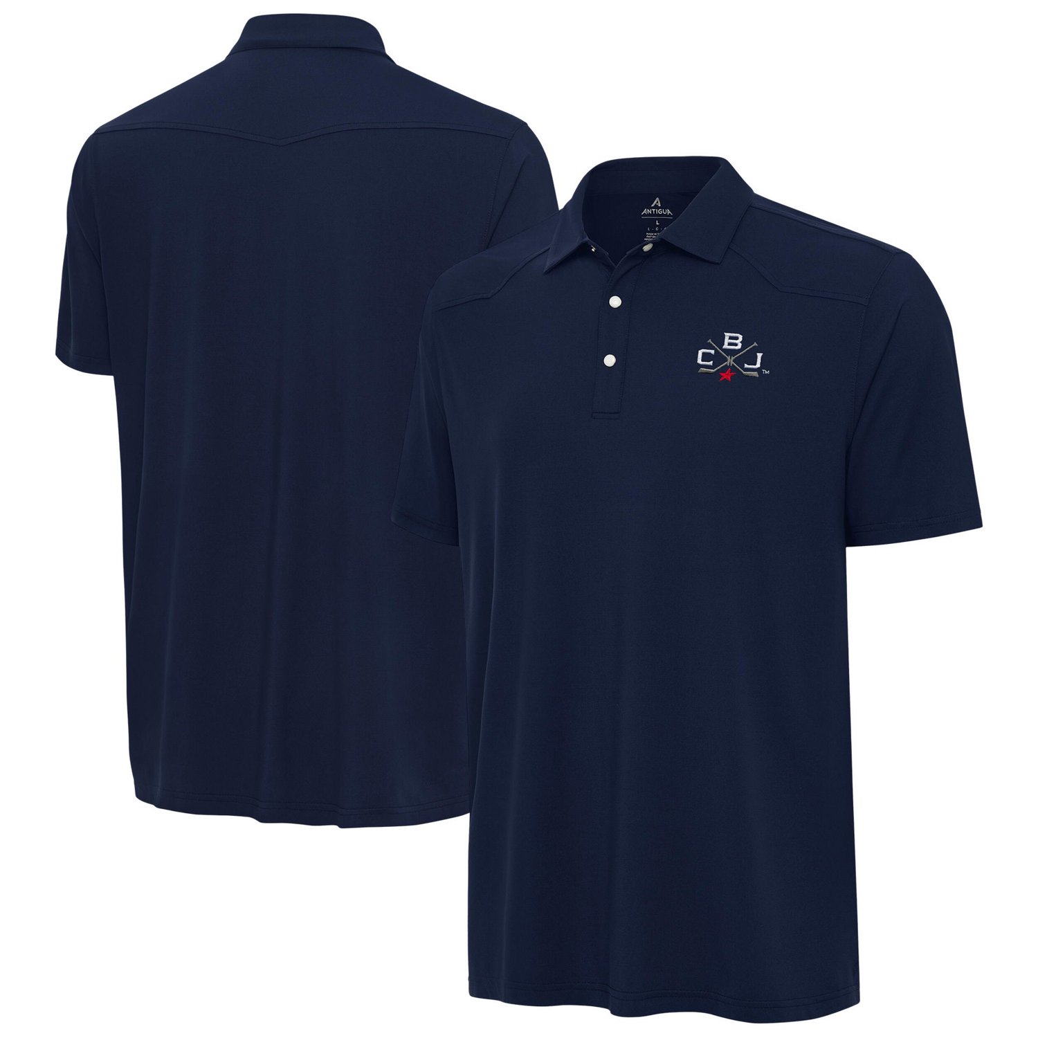Antigua Columbus Blue Jackets 2025 NHL Stadium Series Western Polo                                                               - view number 1