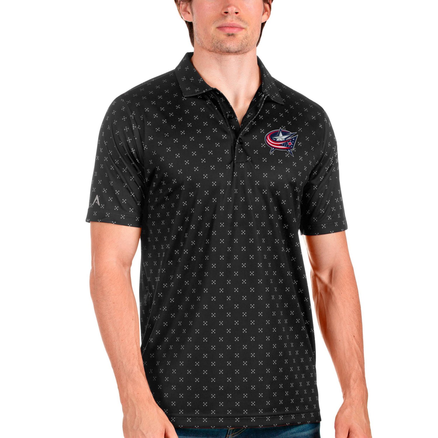 Antigua Columbus Blue Jackets Spark Polo