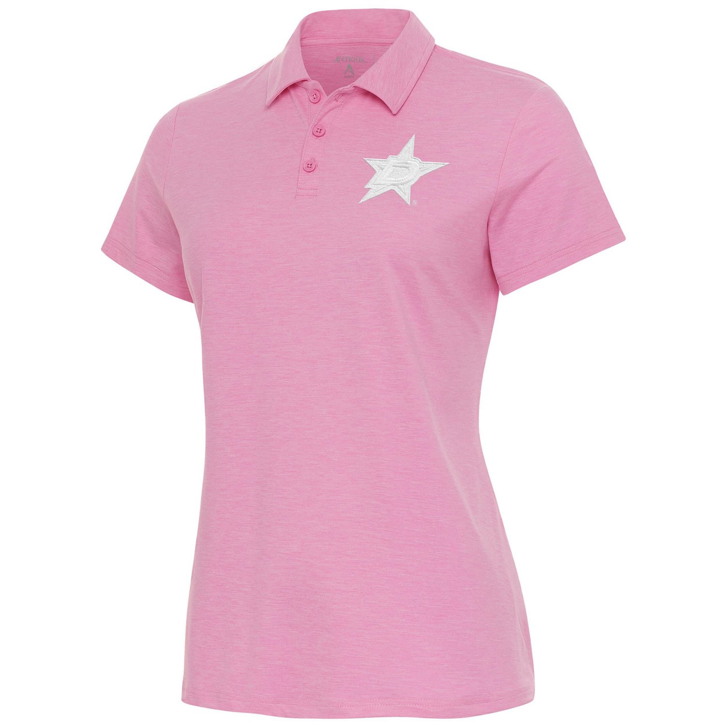 Antigua Dallas Stars White Logo Matter Polo
