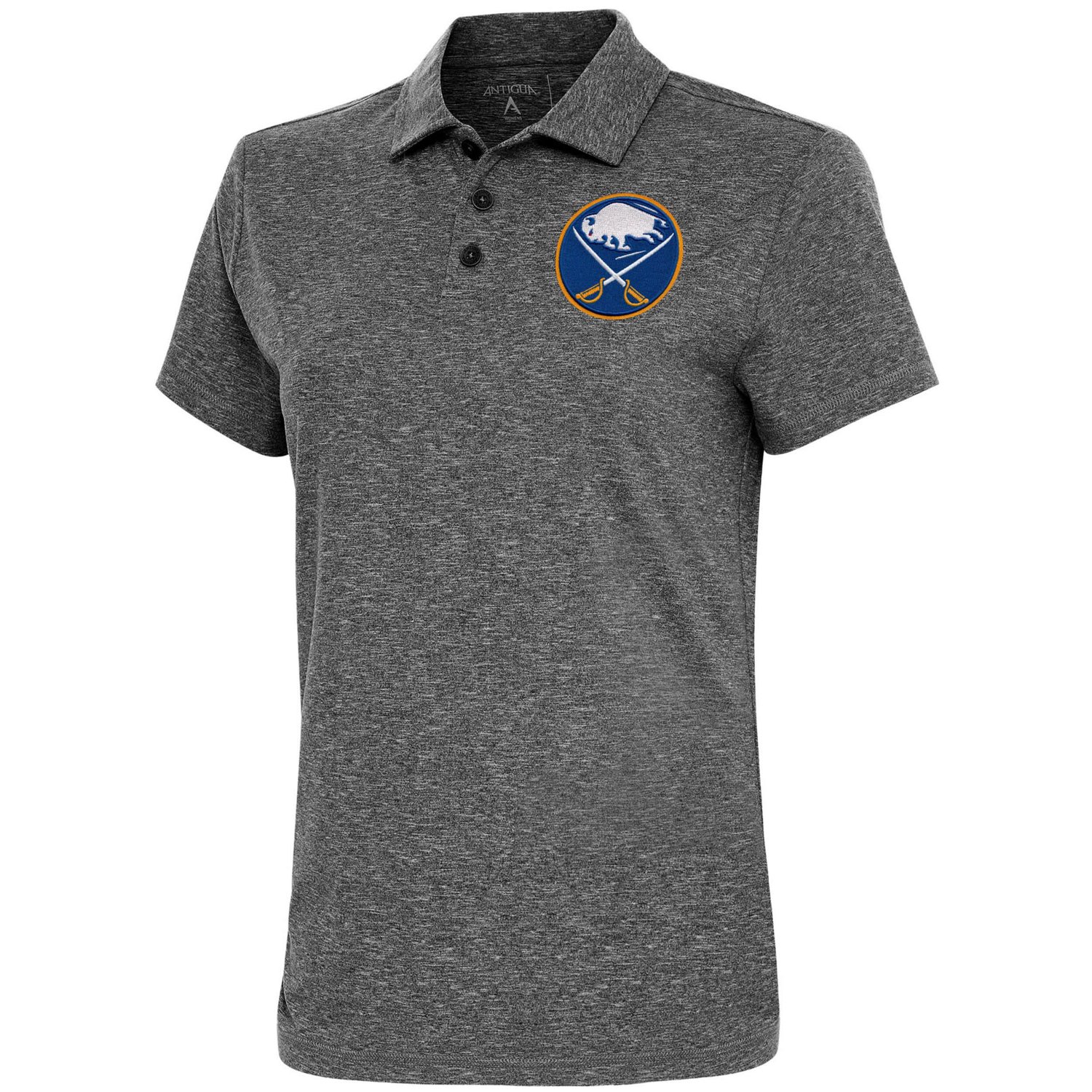 Antigua Heather Buffalo Sabres Motivated Polo
