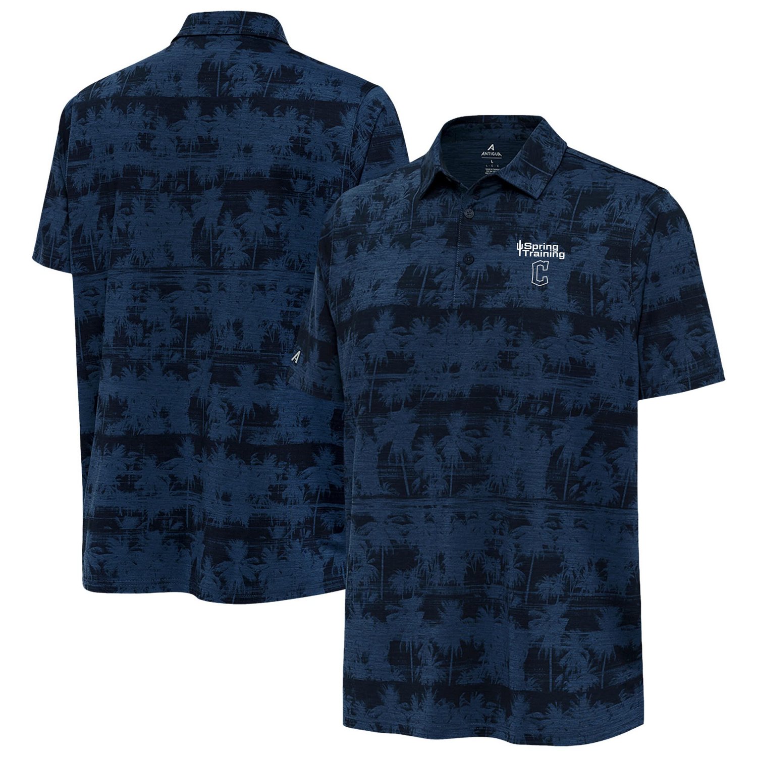 Antigua Heather Cleveland Guardians Cactus Spring Training Shadow Polo                                                          