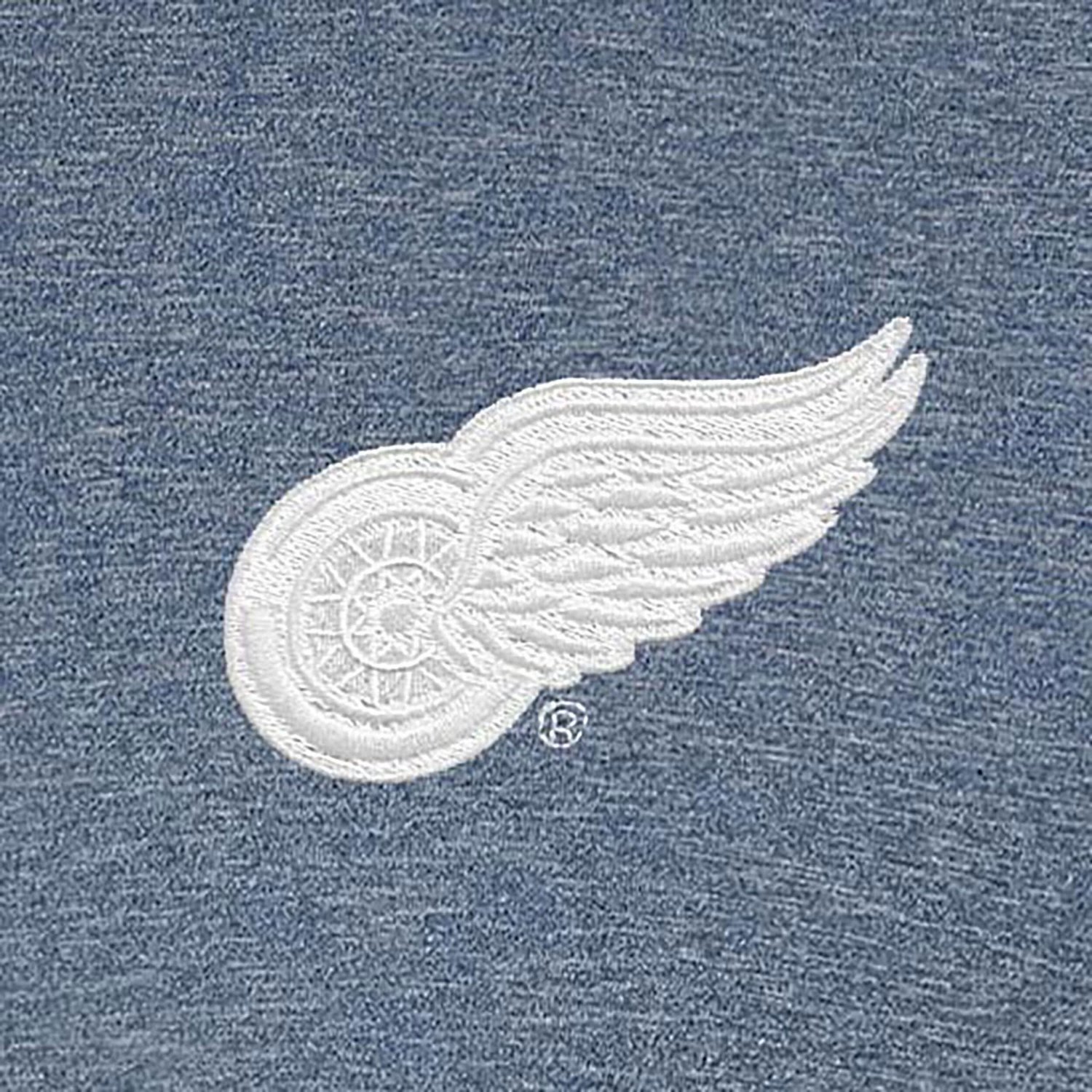 Antigua Heather Detroit Red Wings White Logo Par 3 Polo                                                                          - view number 2