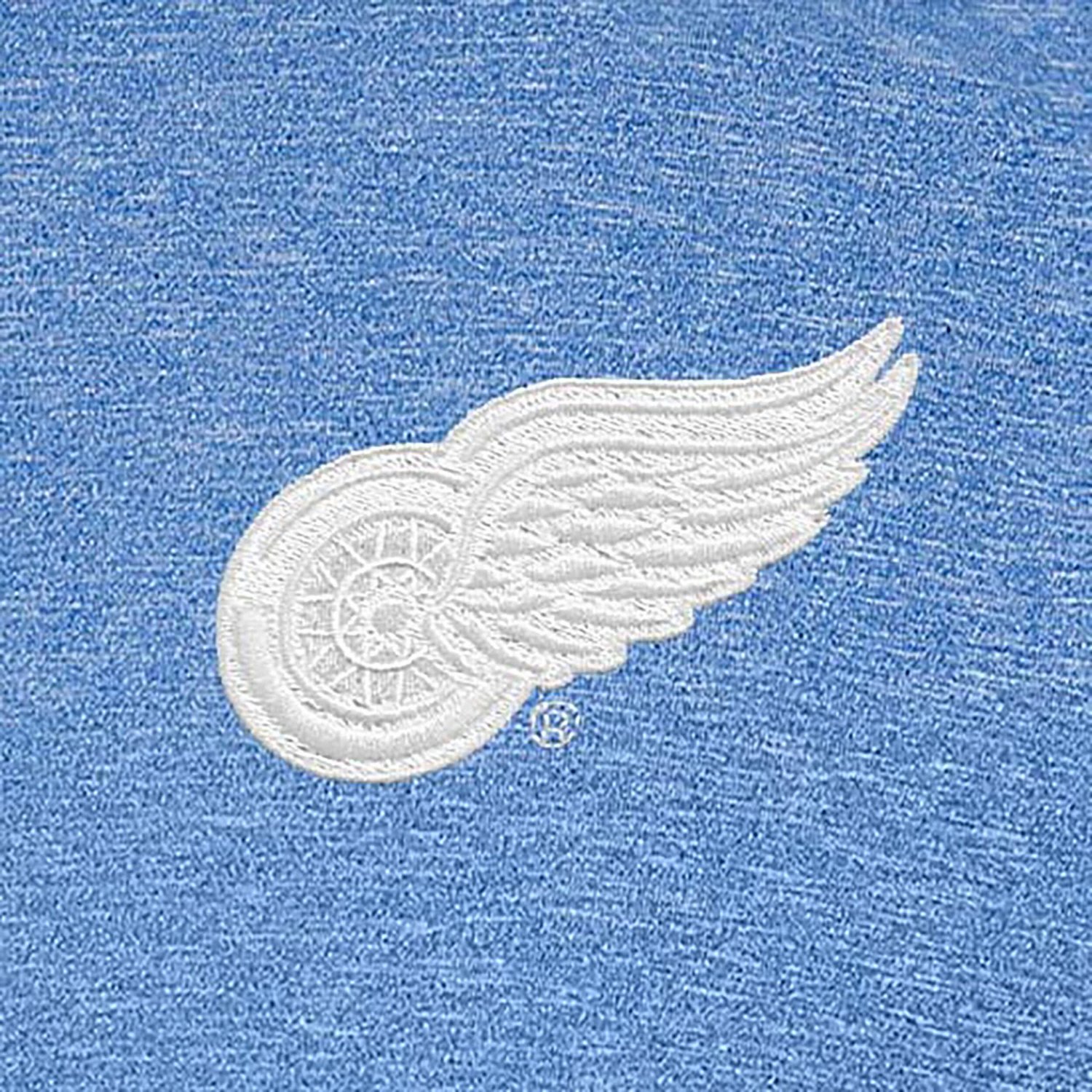 Antigua Heather Detroit Red Wings White Logo Par 3 Polo                                                                          - view number 2