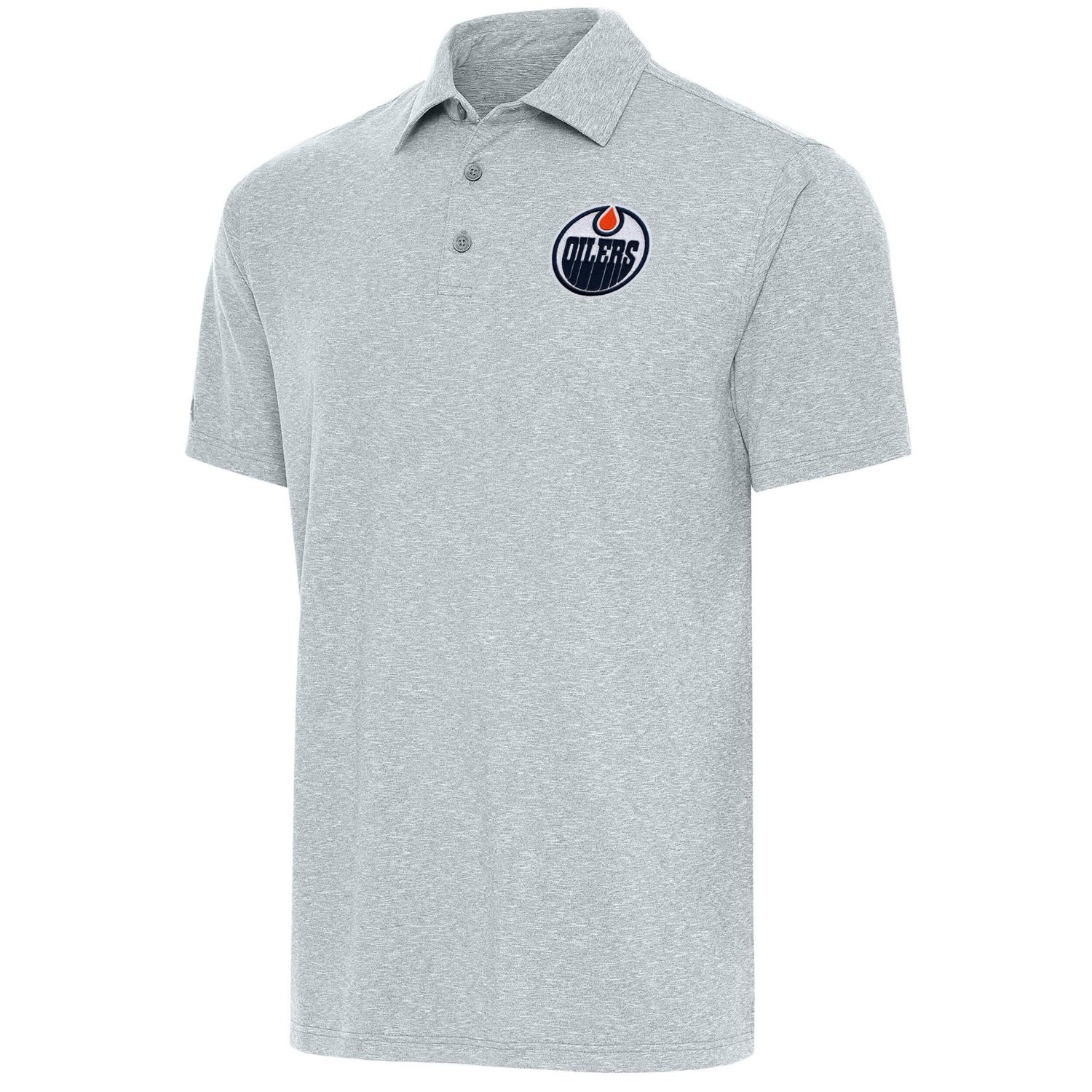 Antigua Heather Edmonton Oilers Par Polo
