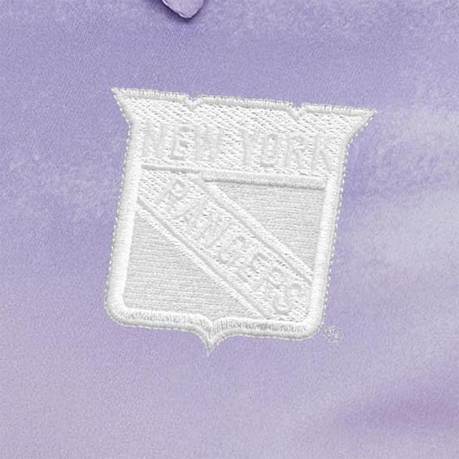 Antigua Heather New York Rangers White Logo Render Polo