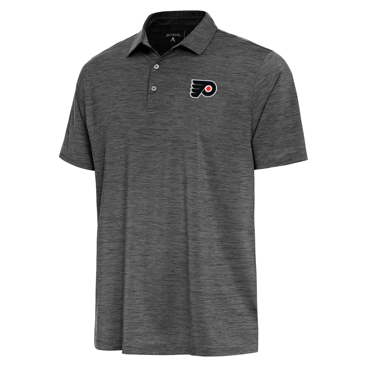 Antigua Heather Philadelphia Flyers Layout Polo