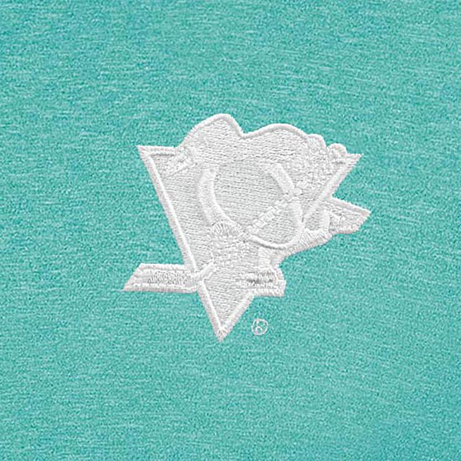 Antigua Heather Pittsburgh Penguins White Logo Par 3 Polo                                                                        - view number 2