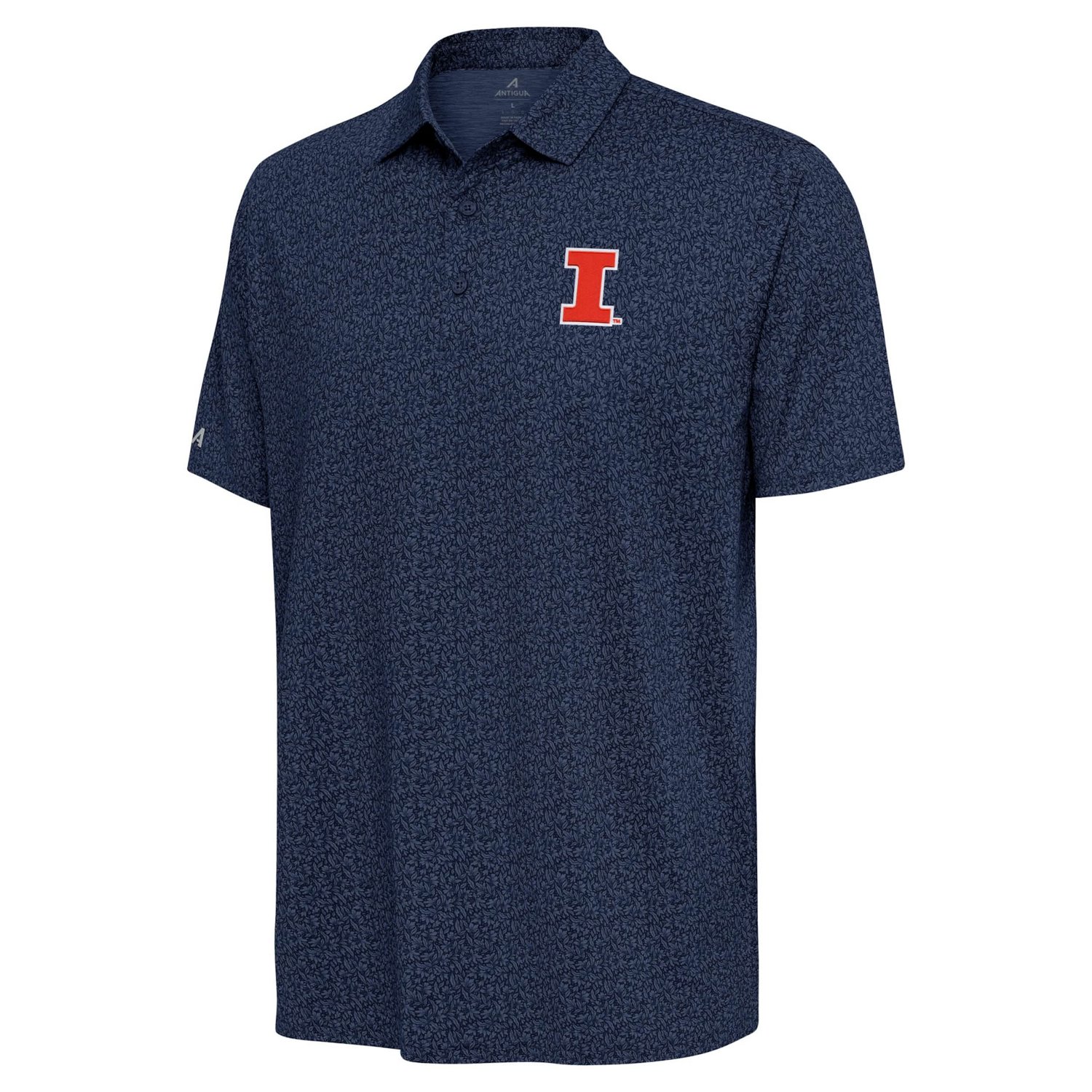 Antigua Illinois Fighting Illini Blooming Polo - view number 2
