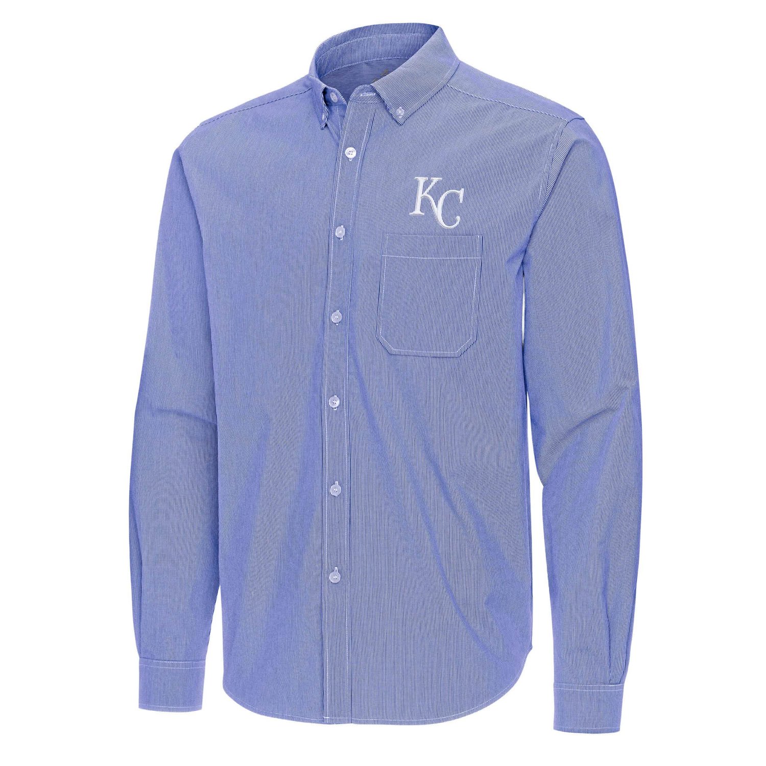 Antigua Kansas City s Porter Woven Long Sleeve Button-Down Shirt