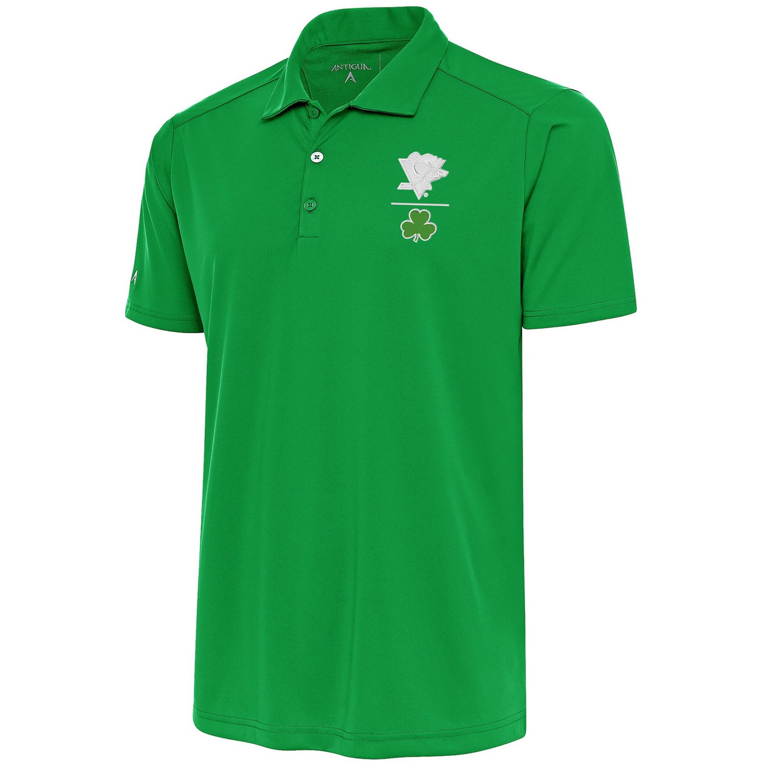 Antigua Kelly Pittsburgh Penguins Shamrock Tribute Polo - view number 1