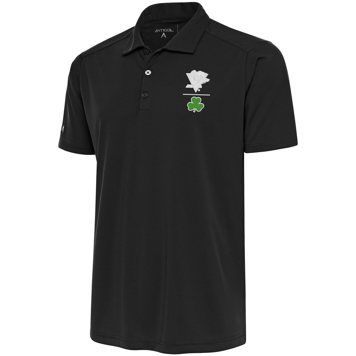 Antigua Kelly Pittsburgh Penguins Shamrock Tribute Polo