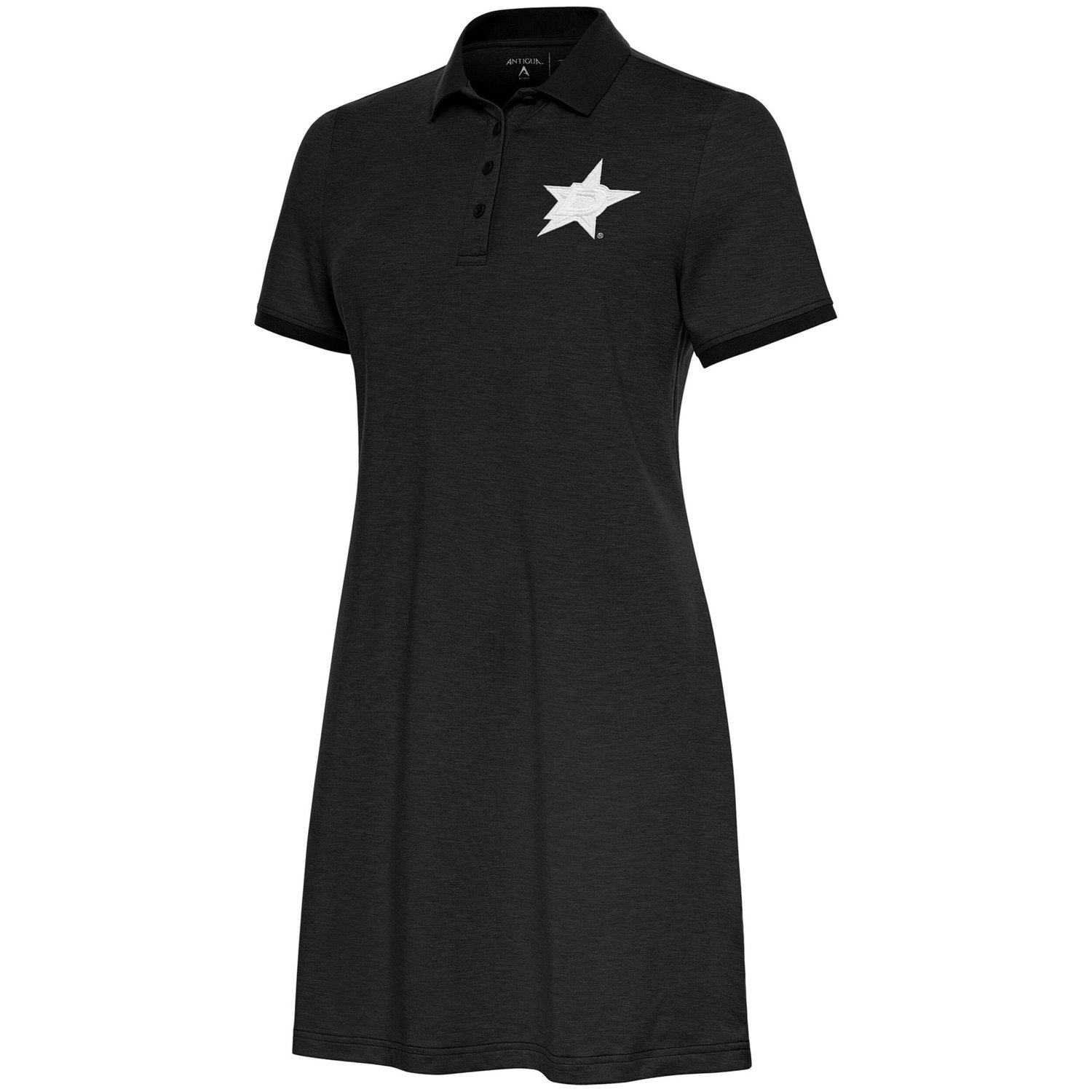 Antigua Light Dallas Stars White Logo Play Through Polo Dress