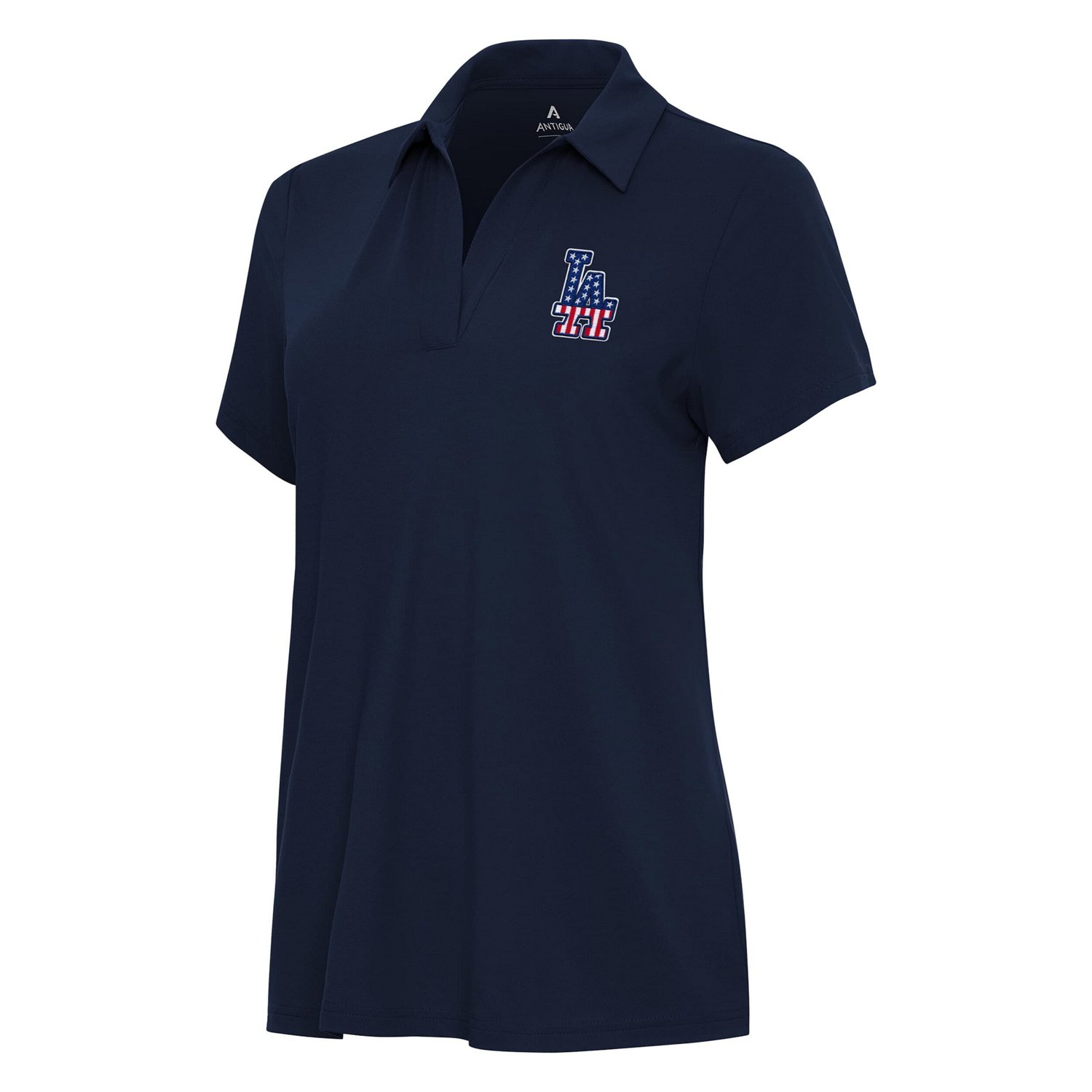 Antigua Los Angeles Dodgers Independence Day Patriotic Logo Era Polo - view number 2