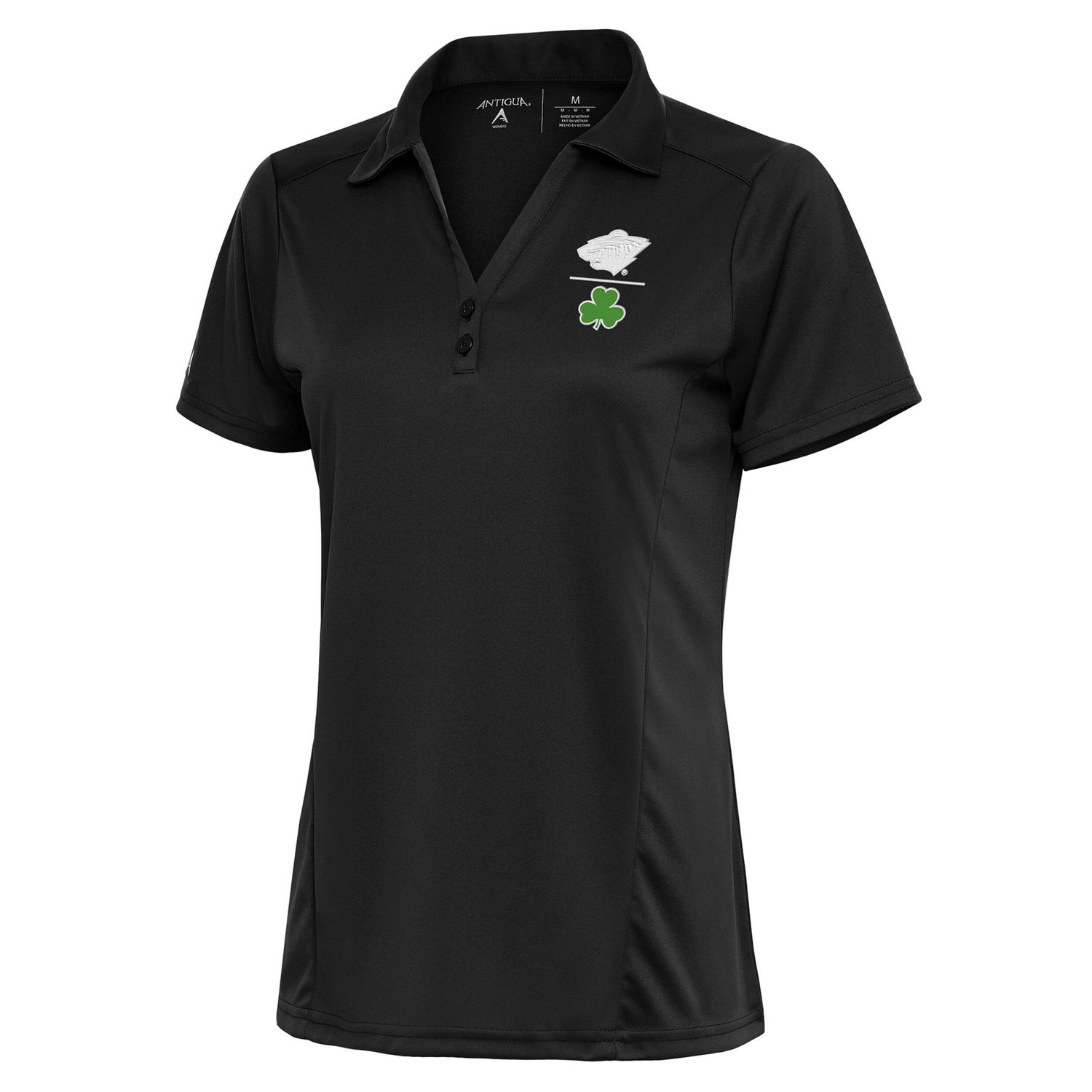 Antigua Minnesota Wild Shamrock Tribute Polo