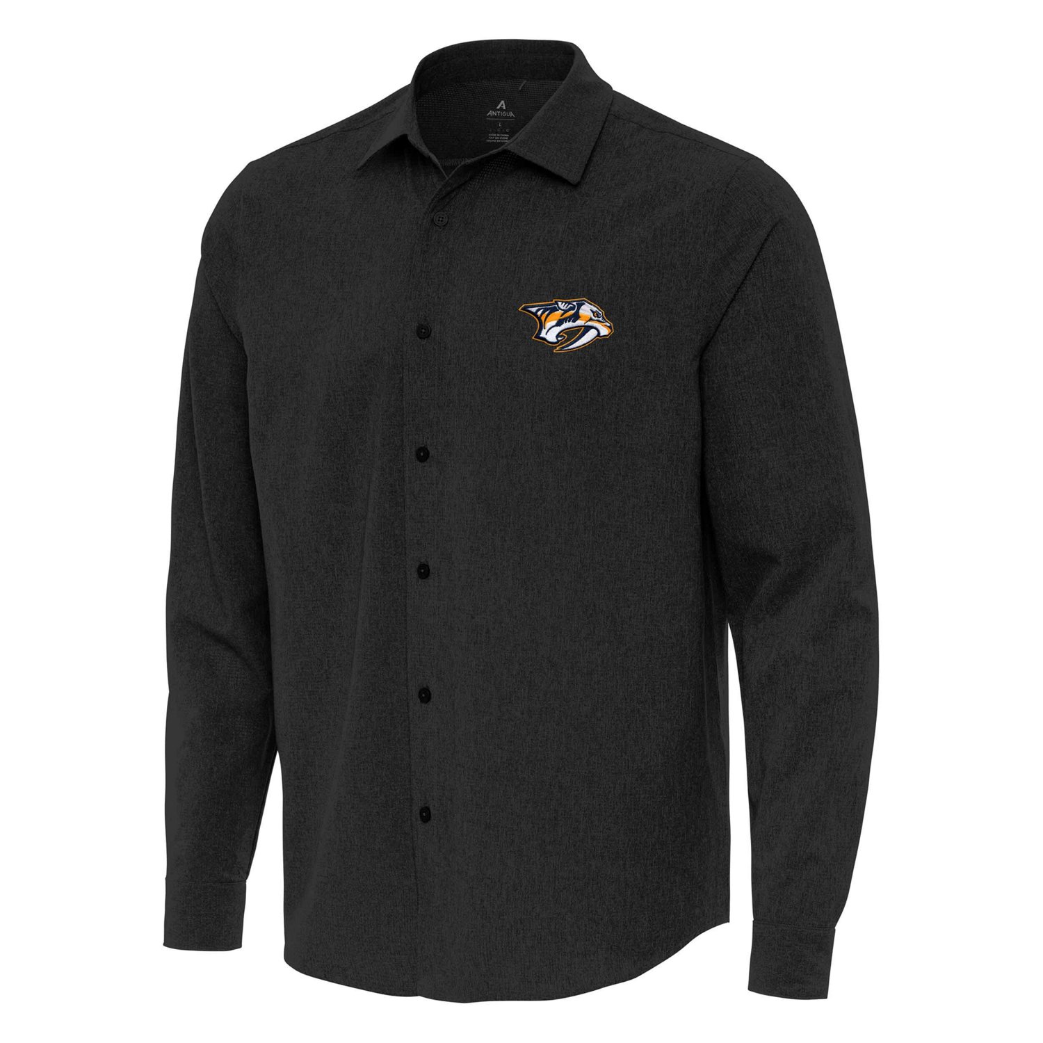 Antigua Nashville Predators Exposure Woven Long Sleeve Button-Up Shirt