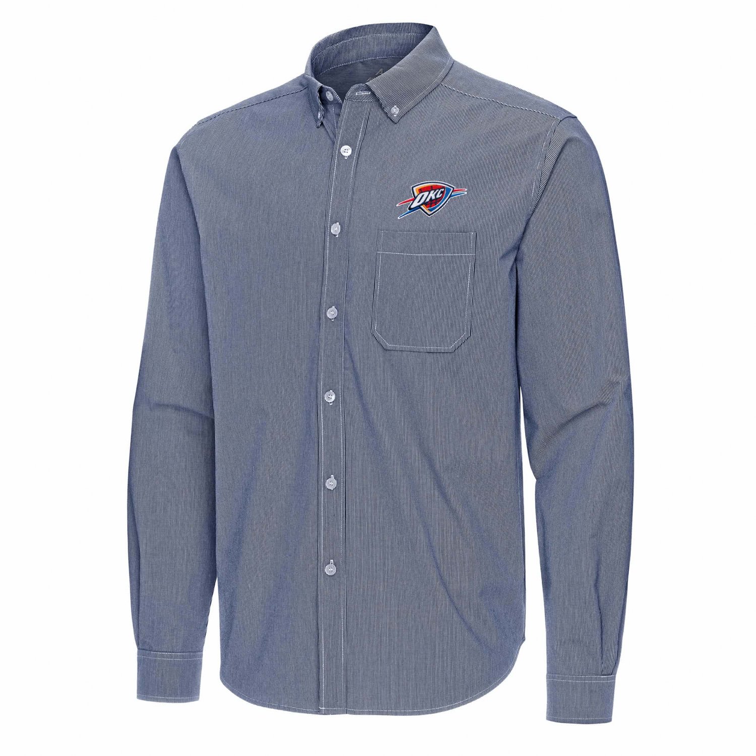 Antigua Oklahoma City Thunder Porter Woven Long Sleeve Button-Down Shirt - view number 2