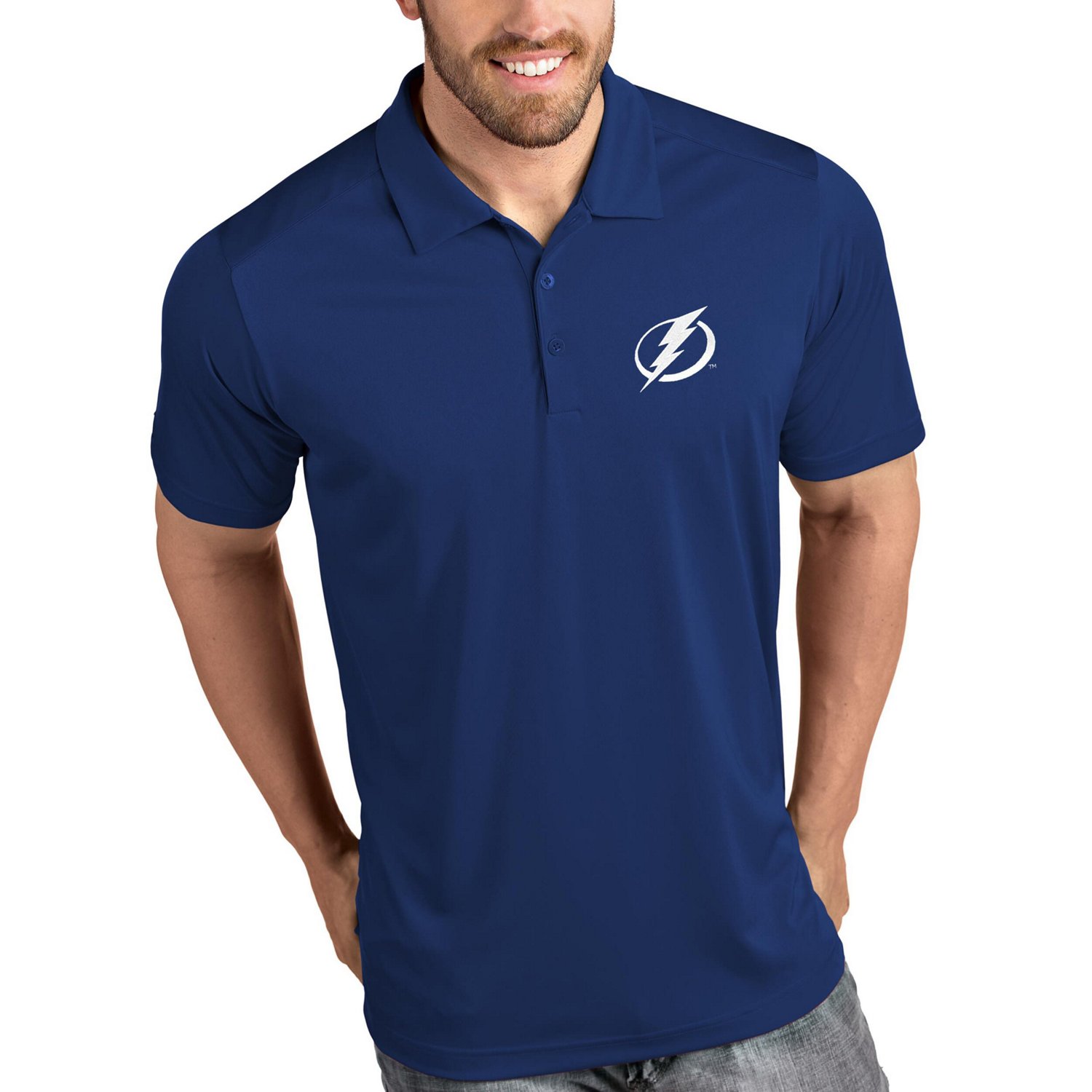 Antigua Tampa Bay Lightning Tribute Polo                                                                                         - view number 1