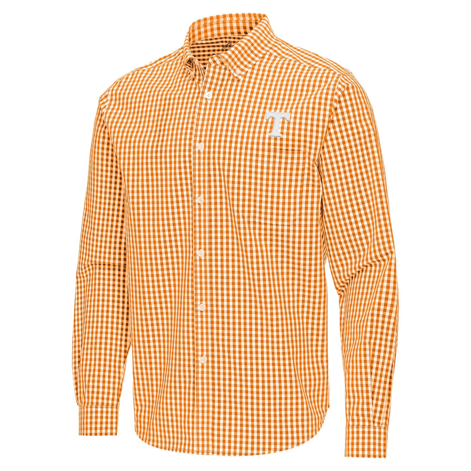 Antigua Tennessee Tennessee Volunteers Ellis Woven Tri-Blend Long Sleeve Button-Down Shirt - view number 2