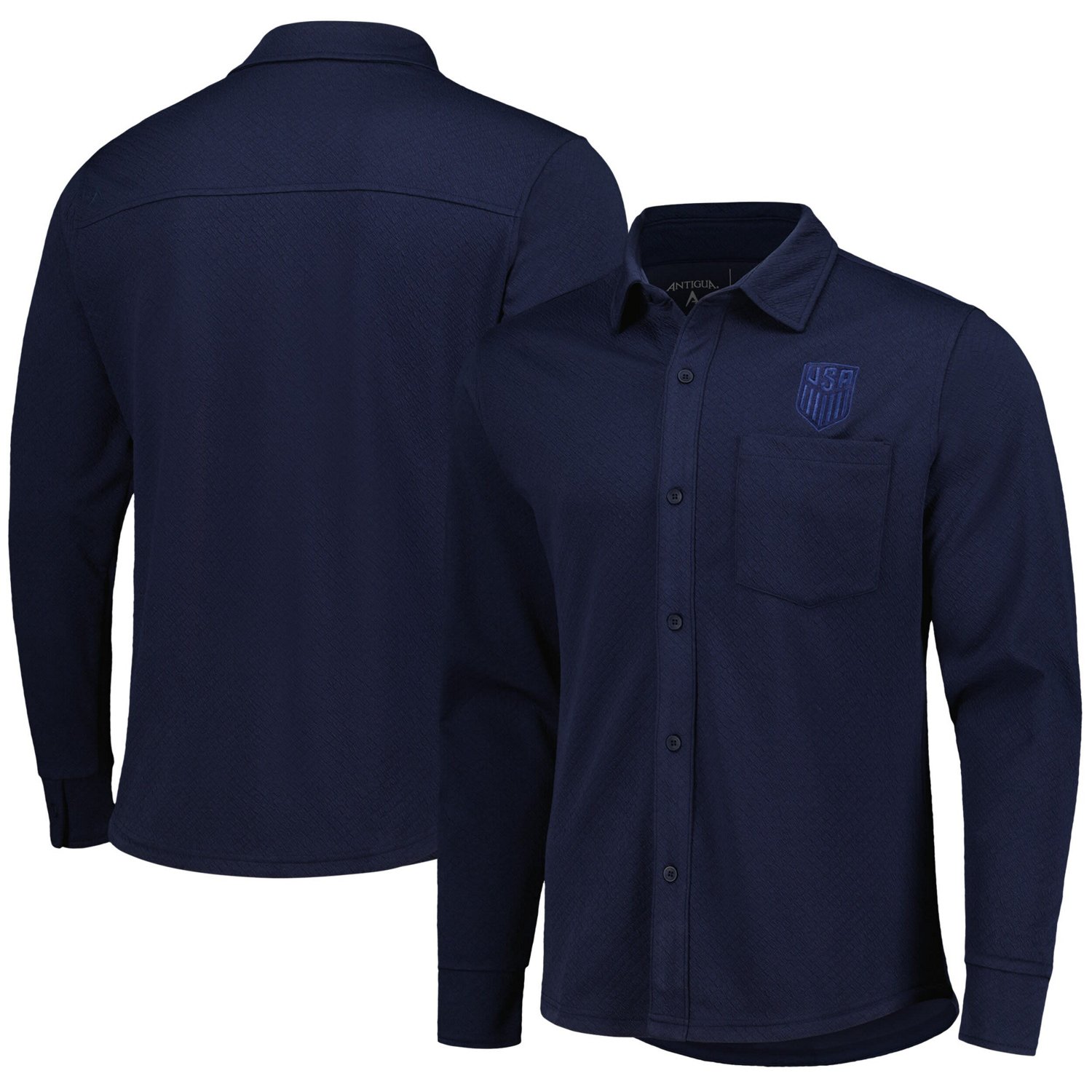 Antigua USMNT Streamer Diamond Button-Up Shacket