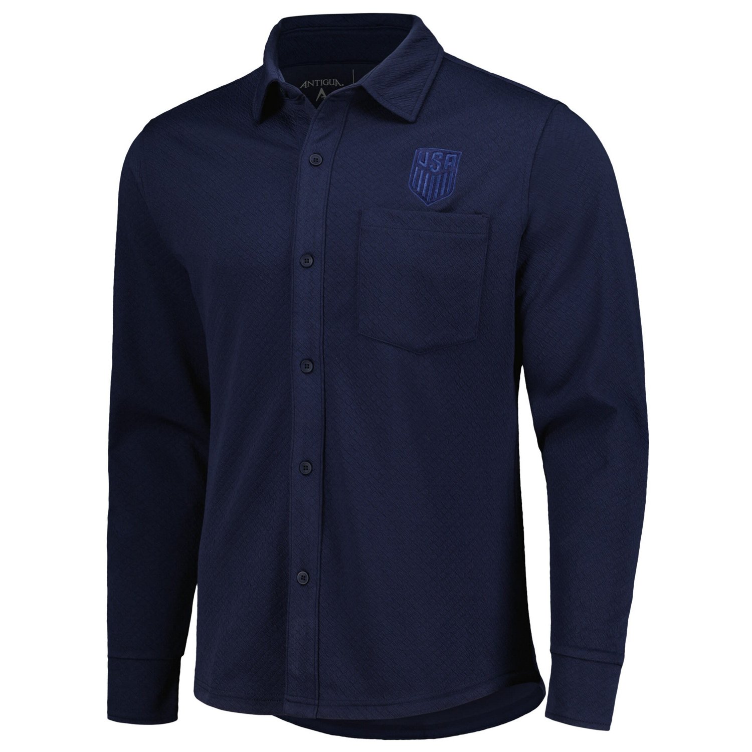 Antigua USMNT Streamer Diamond Button-Up Shacket