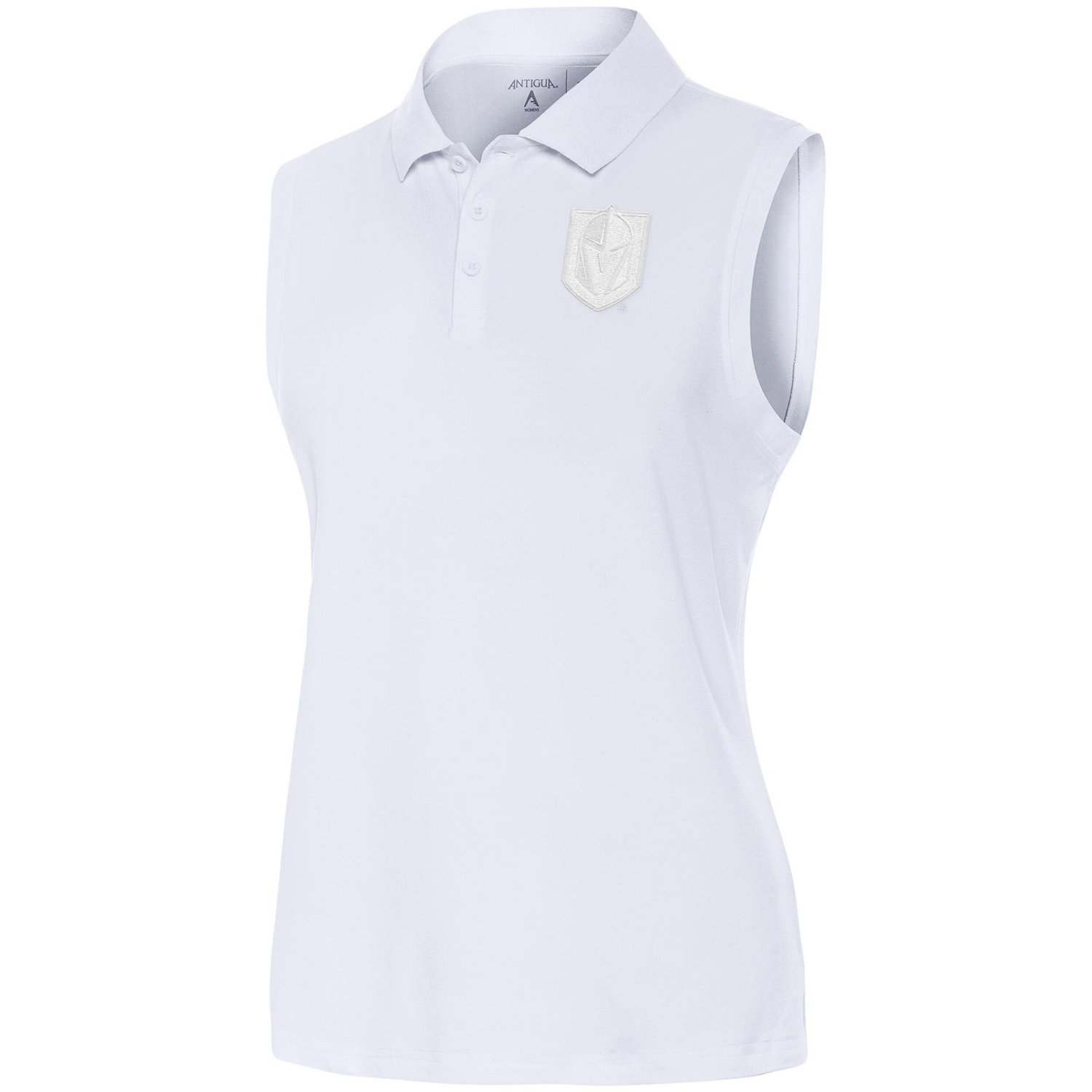Antigua Vegas Golden Knights Logo Sleeveless Recap Polo - view number 1