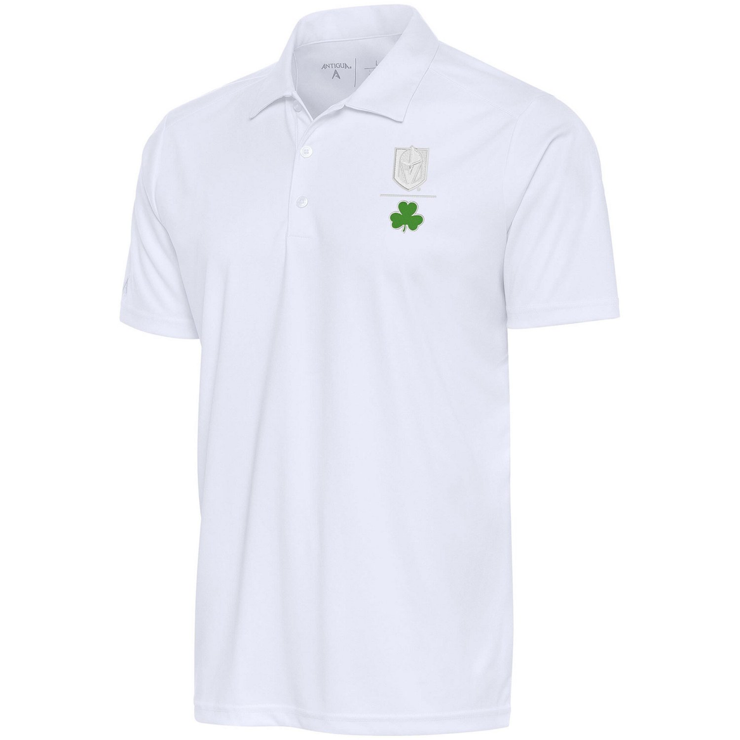 Antigua Vegas Golden Knights Shamrock Tribute Polo - view number 1