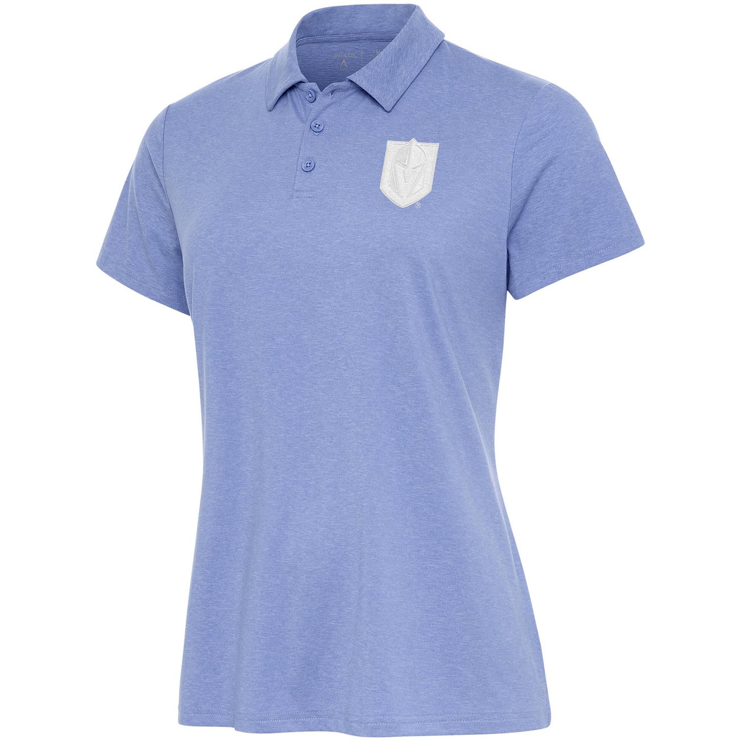Antigua Vegas Golden Knights White Logo Matter Polo