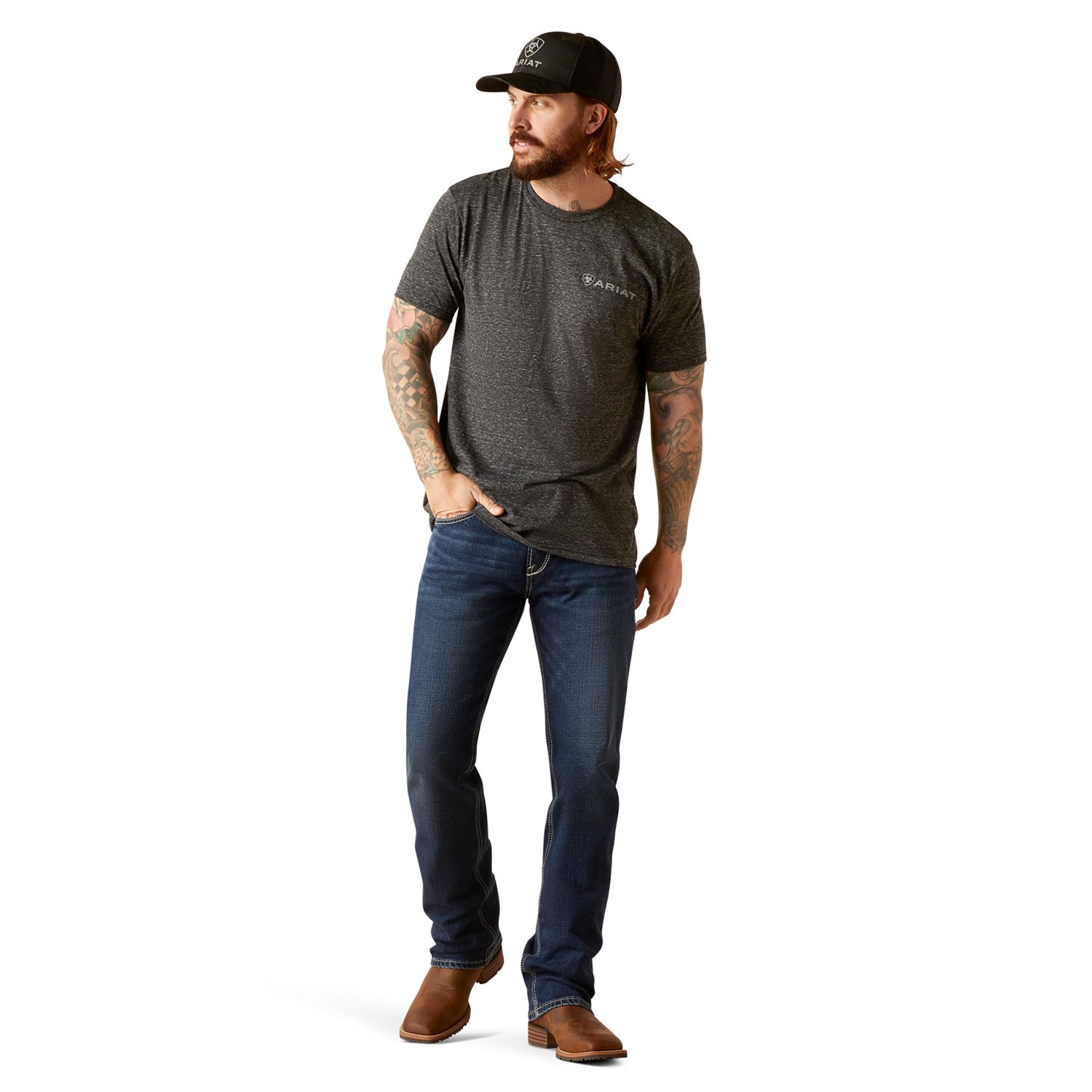 Ariat Men's Camo Ring T-shirt - view number 3