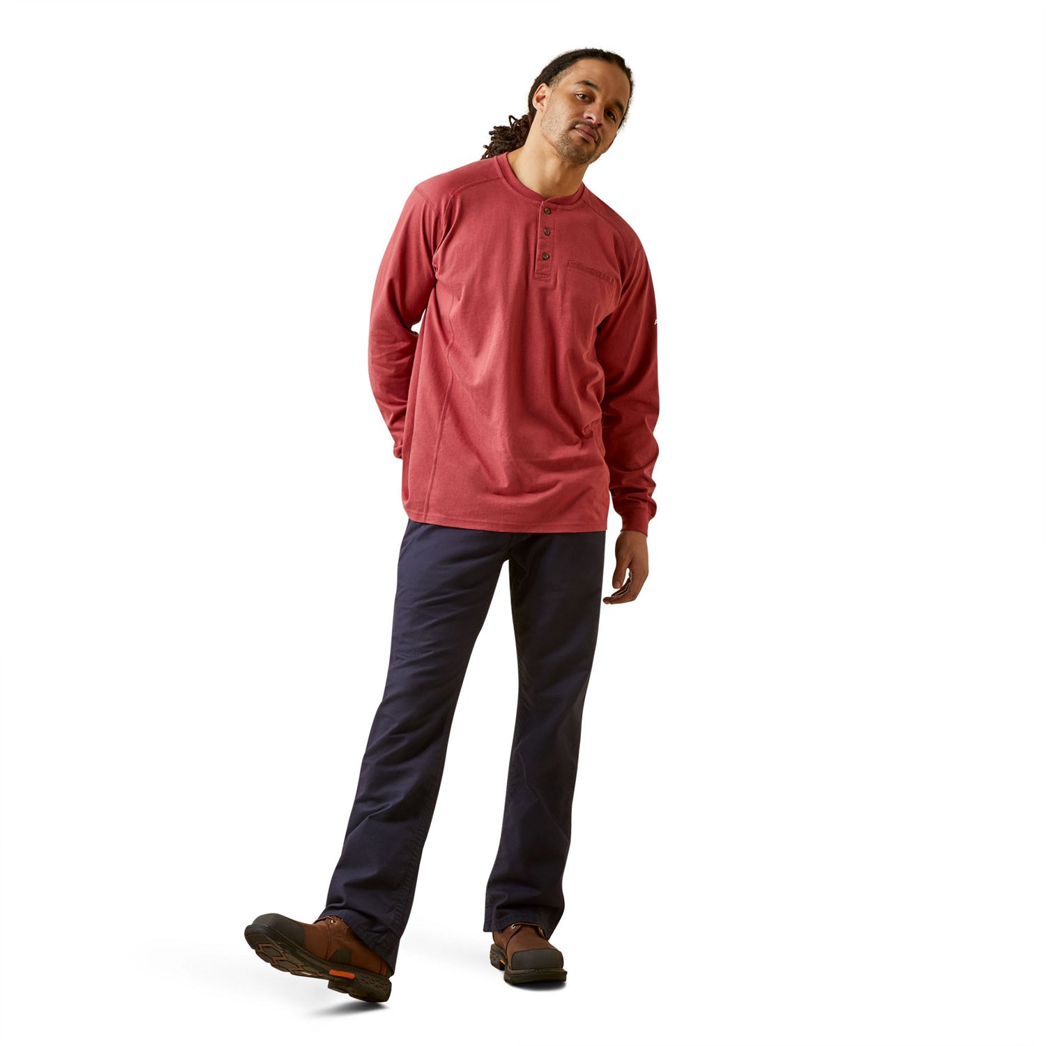 Ariat Men's Flame Resistant Air Henley Long Sleeve Shirt - view number 7