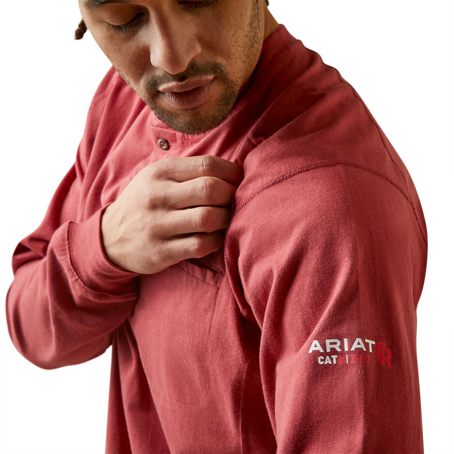 Ariat Men's Flame Resistant Air Henley Long Sleeve Shirt - view number 5