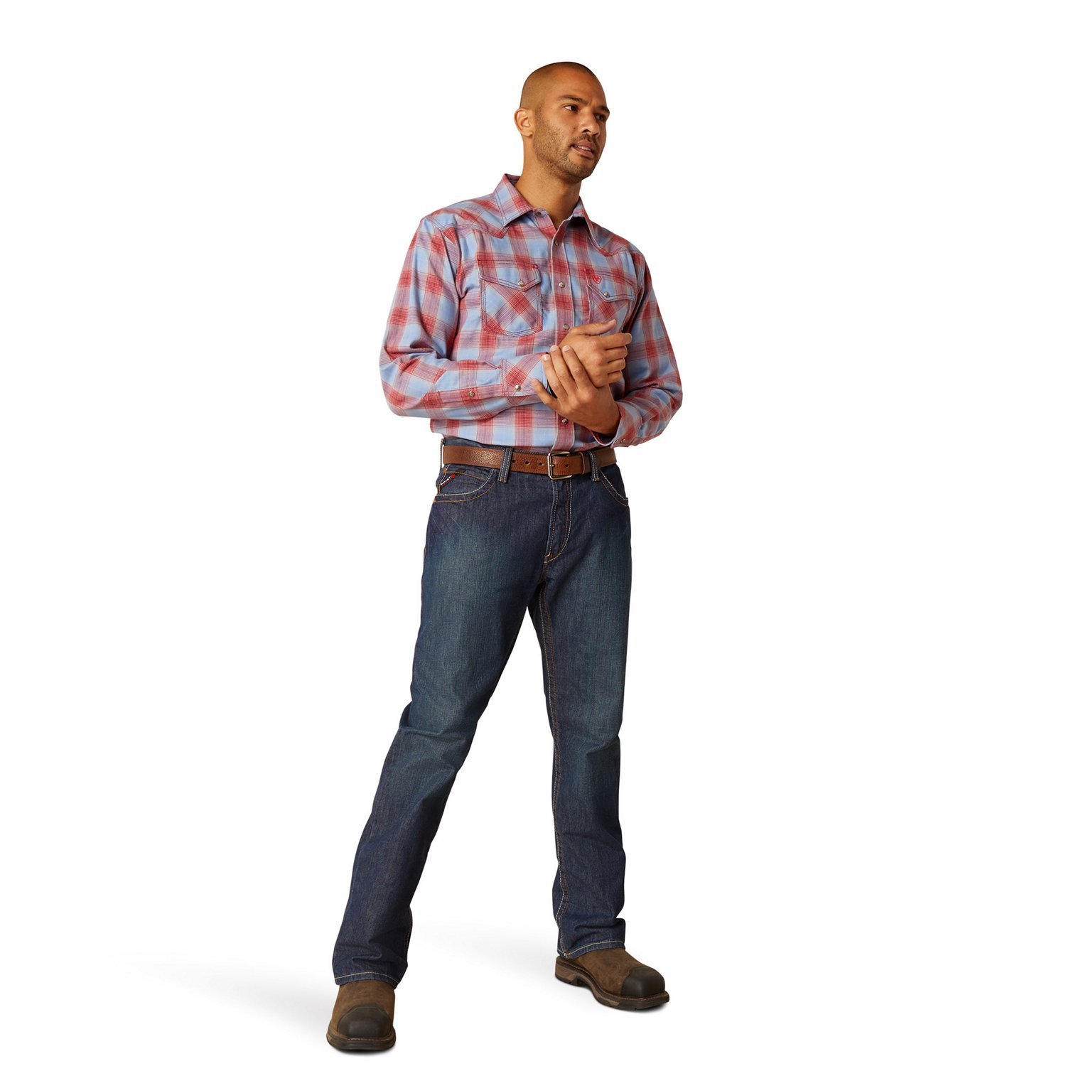 Ariat Men's FR Corsair Retro Fit Snap Long Sleeve Work Shirt                                                                     - view number 4
