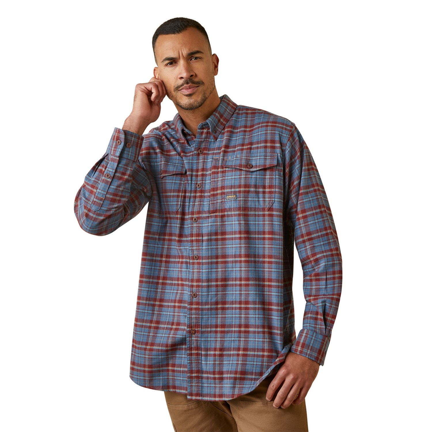 Ariat Men's Rebar Flannel DuraStretch Work Shirt
