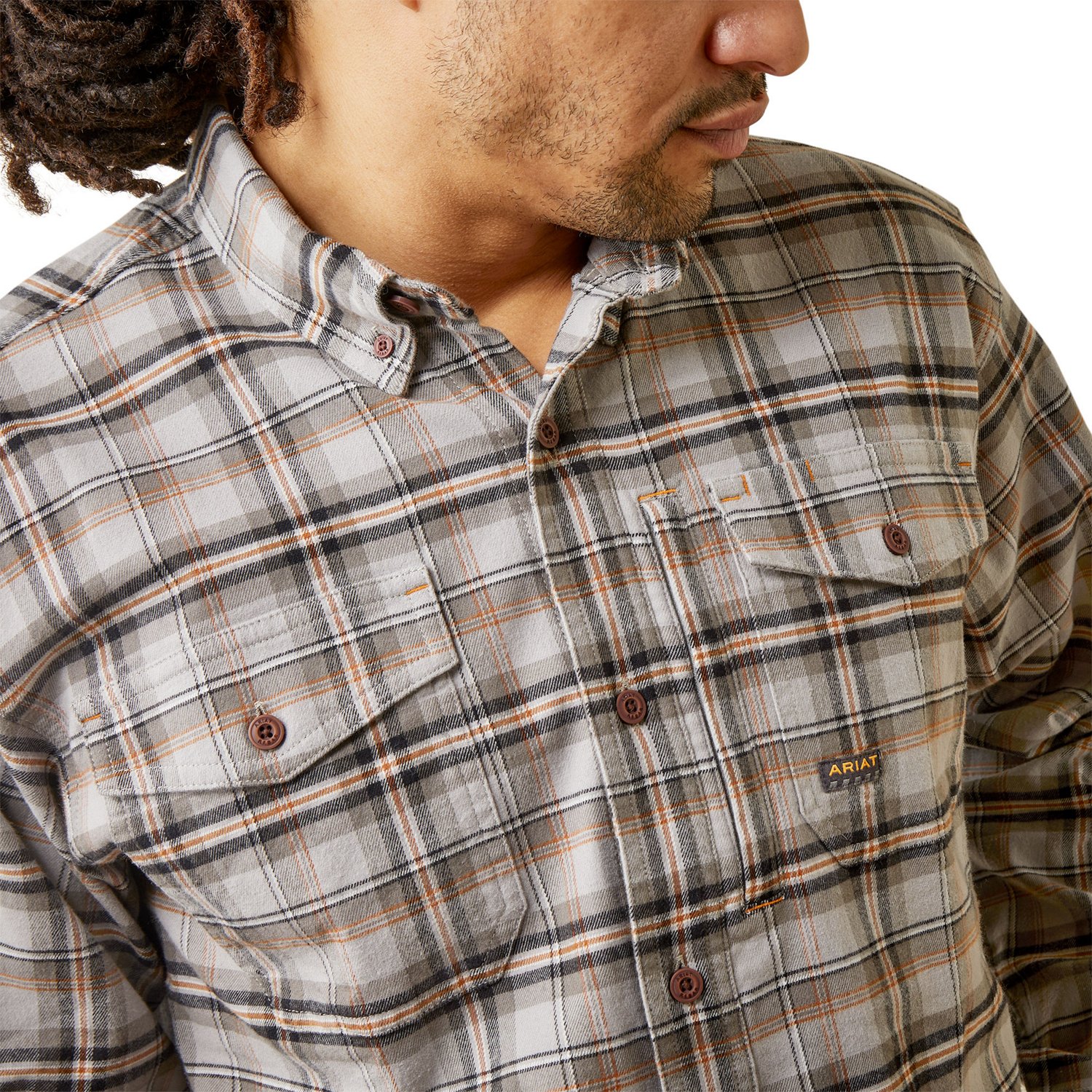 Ariat Men's Rebar Flannel DuraStretch Work Shirt - view number 3