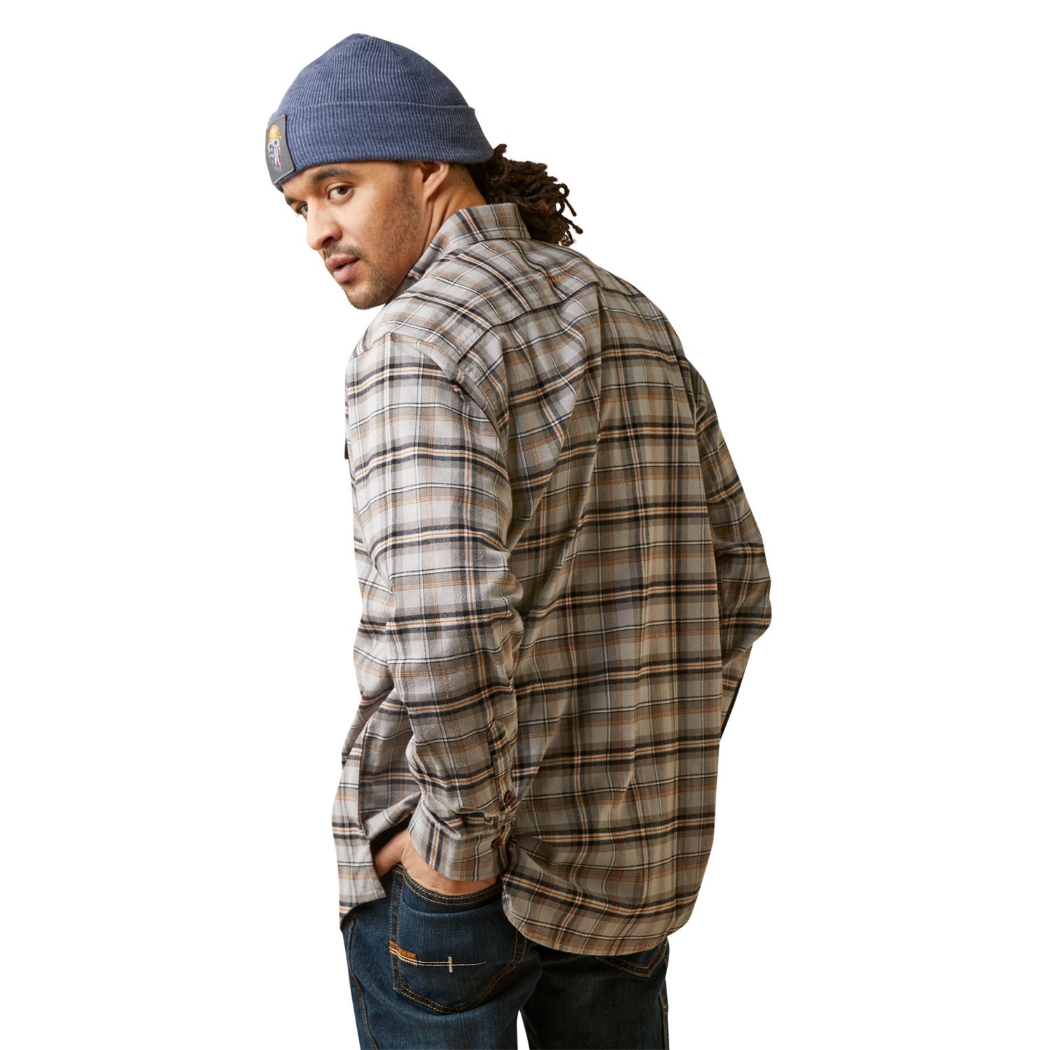 Ariat Men's Rebar Flannel DuraStretch Work Shirt - view number 2