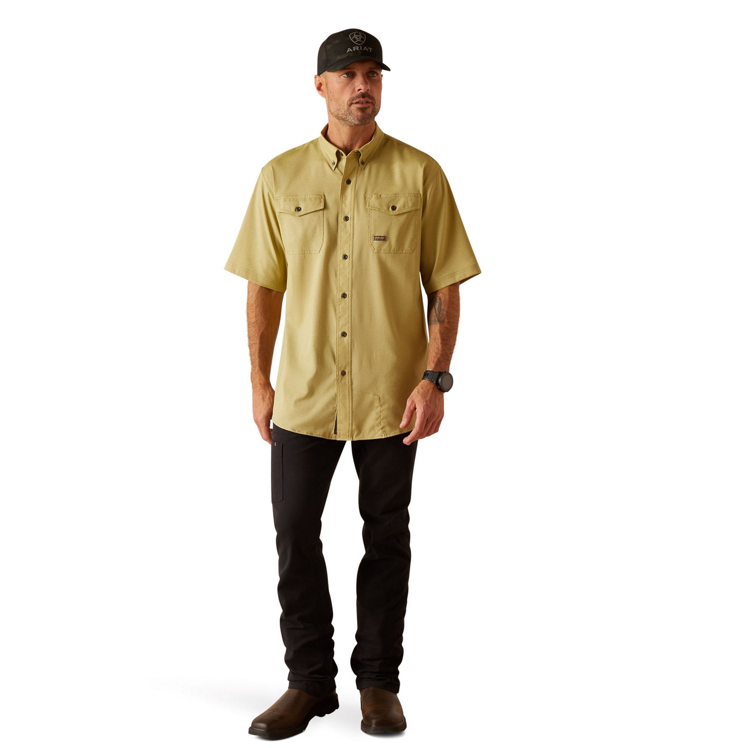 Ariat Men's Rebar Made Tough VentTEK DuraStretch Work Shirt - view number 6