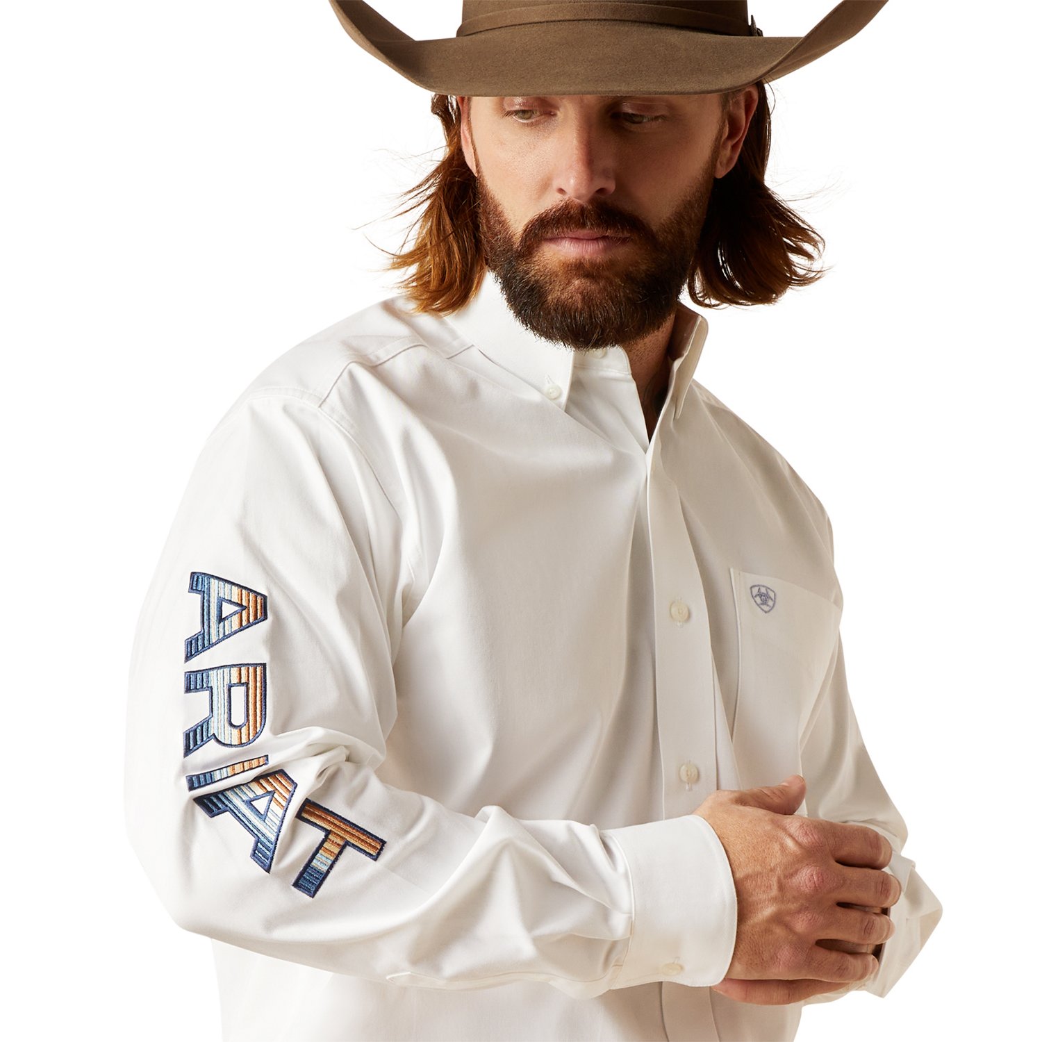 Ariat Men's Team Logo Twill Classic Fit Shirt - view number 3