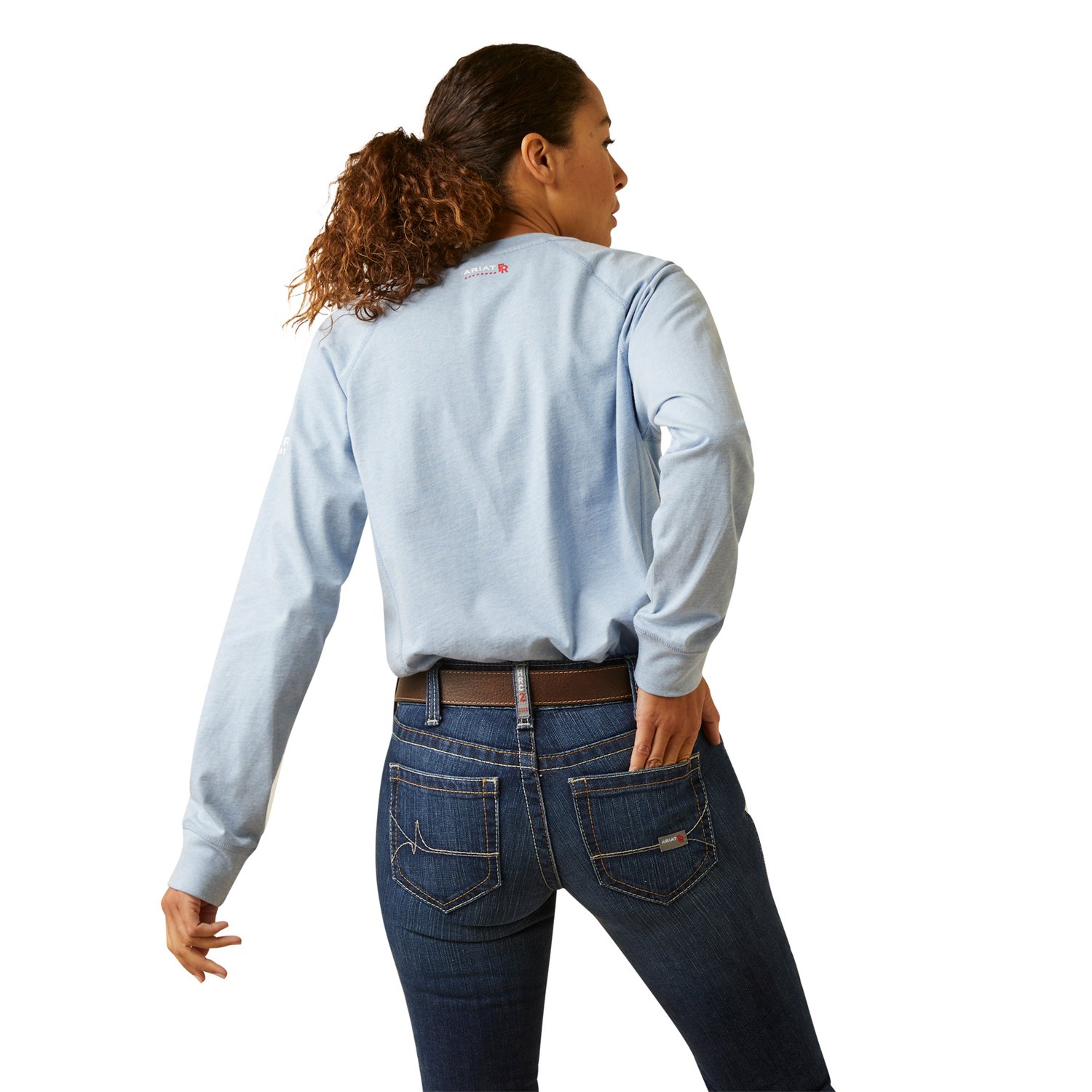 Ariat Women's Air Long Sleeve Henley Shirt                                                                                       - view number 2
