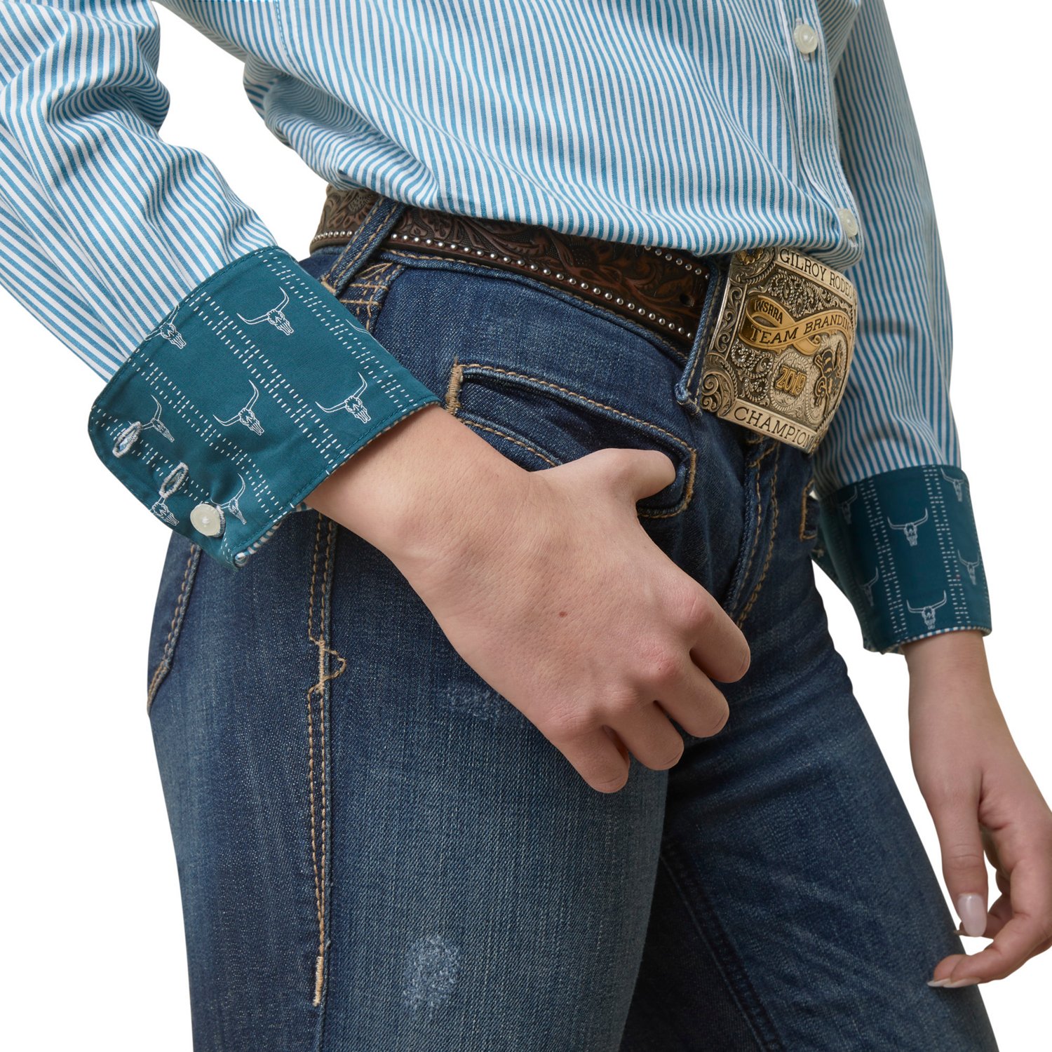 Ariat Women's Kirby Stretch Printed Long Sleeve Shirt                                                                            - view number 3