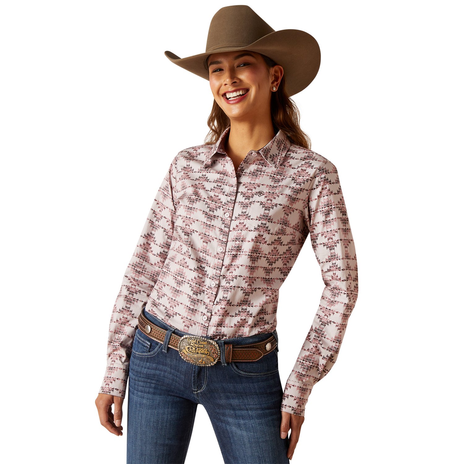 Ariat Women's Kirby Stretch Printed Long Sleeve Shirt                                                                            - view number 1