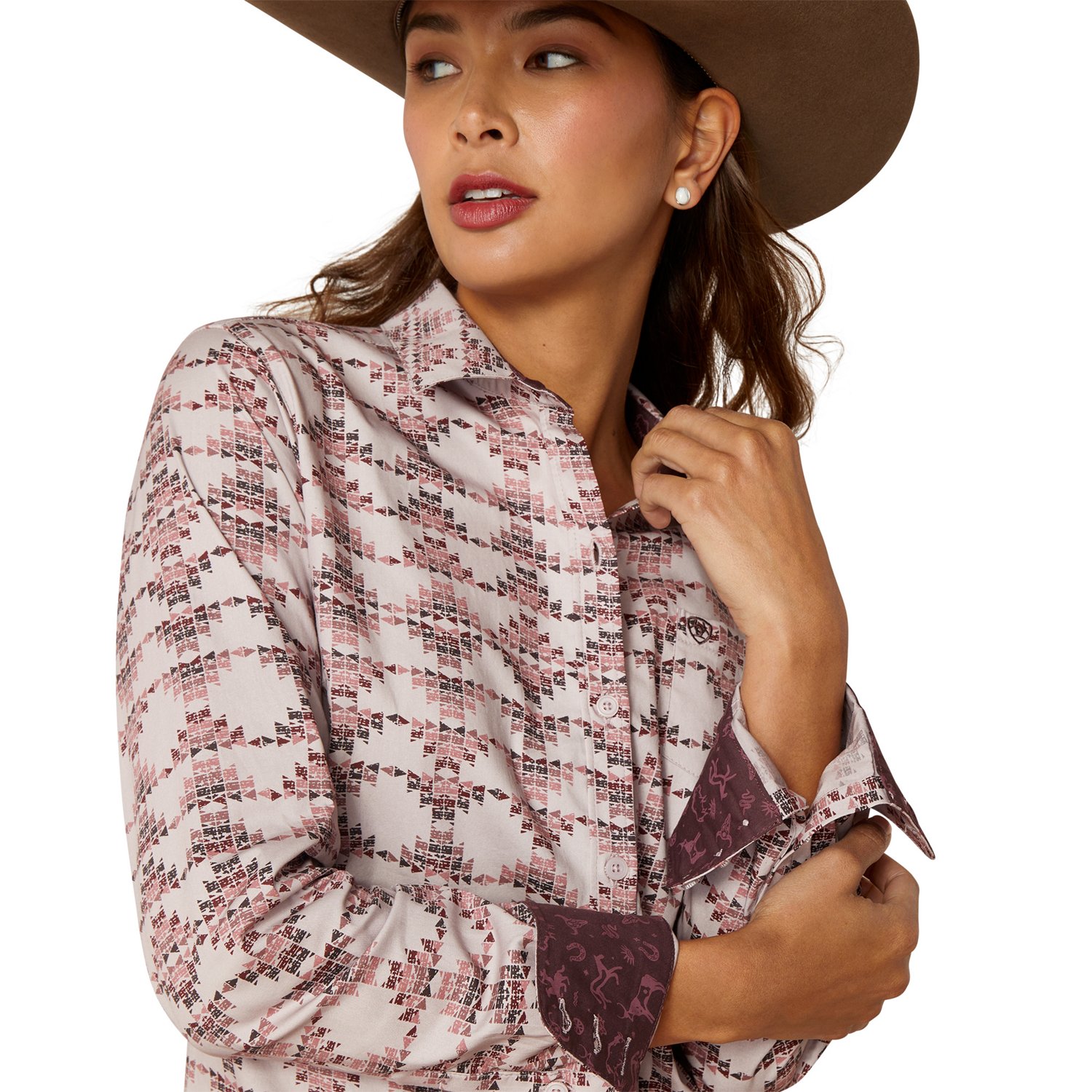 Ariat Women's Kirby Stretch Printed Long Sleeve Shirt                                                                            - view number 3