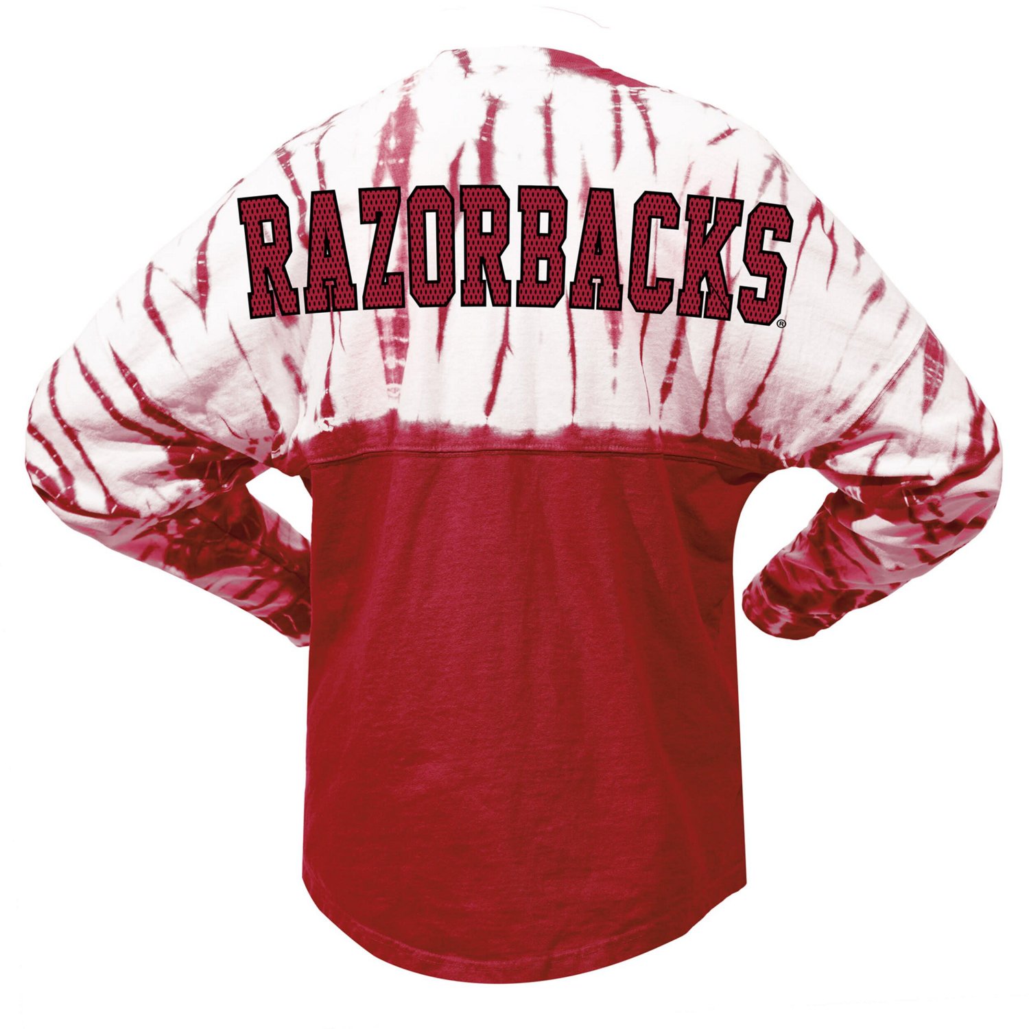 Arkansas Razorbacks Tie-Dye Long Sleeve Jersey T-Shirt - view number 3